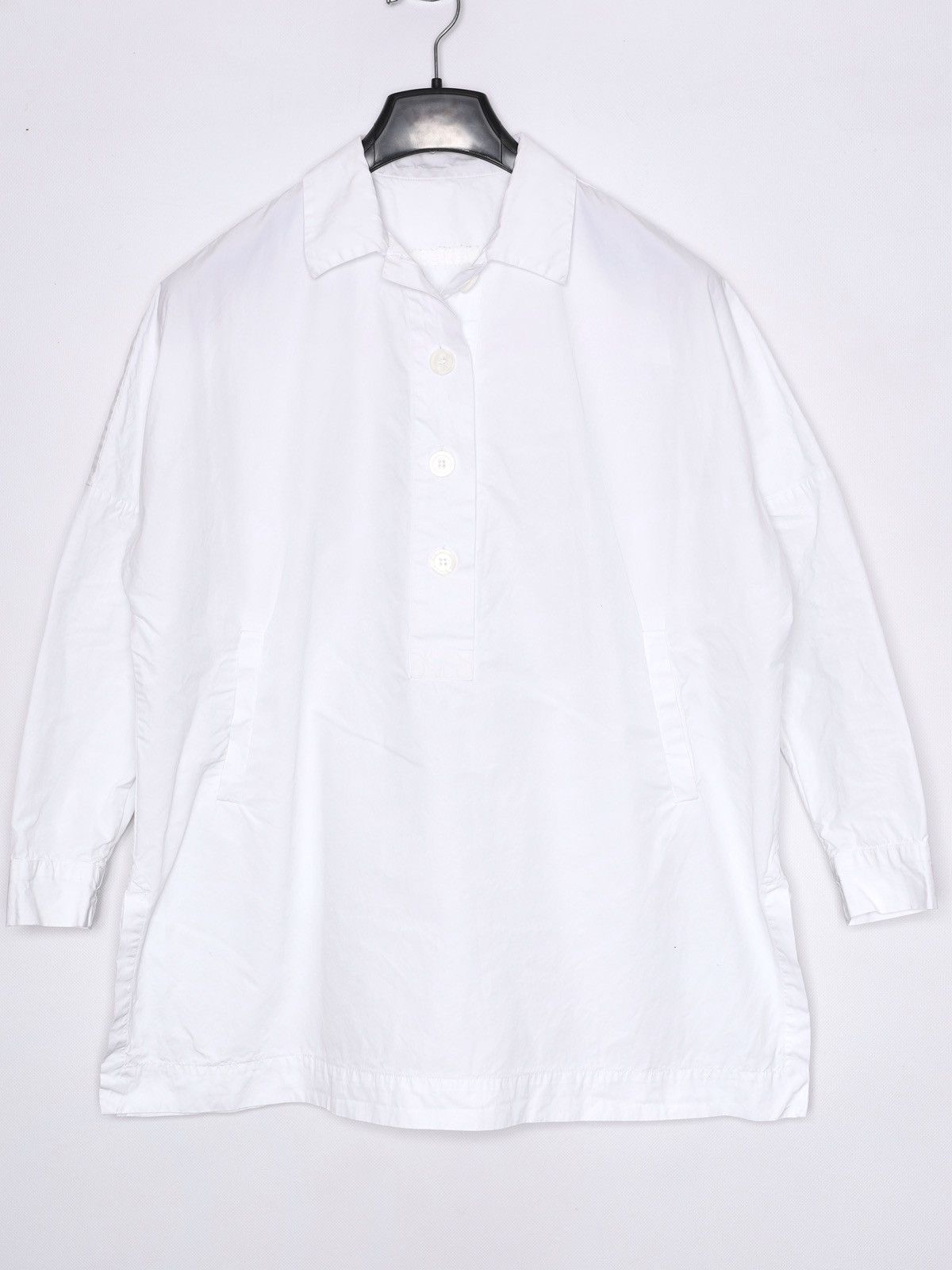 Casey Casey Casey Casey Oversized White Shirt Paper Tippy Top Wide Size XS / US 0-2 / IT 36-38 - 4 Thumbnail