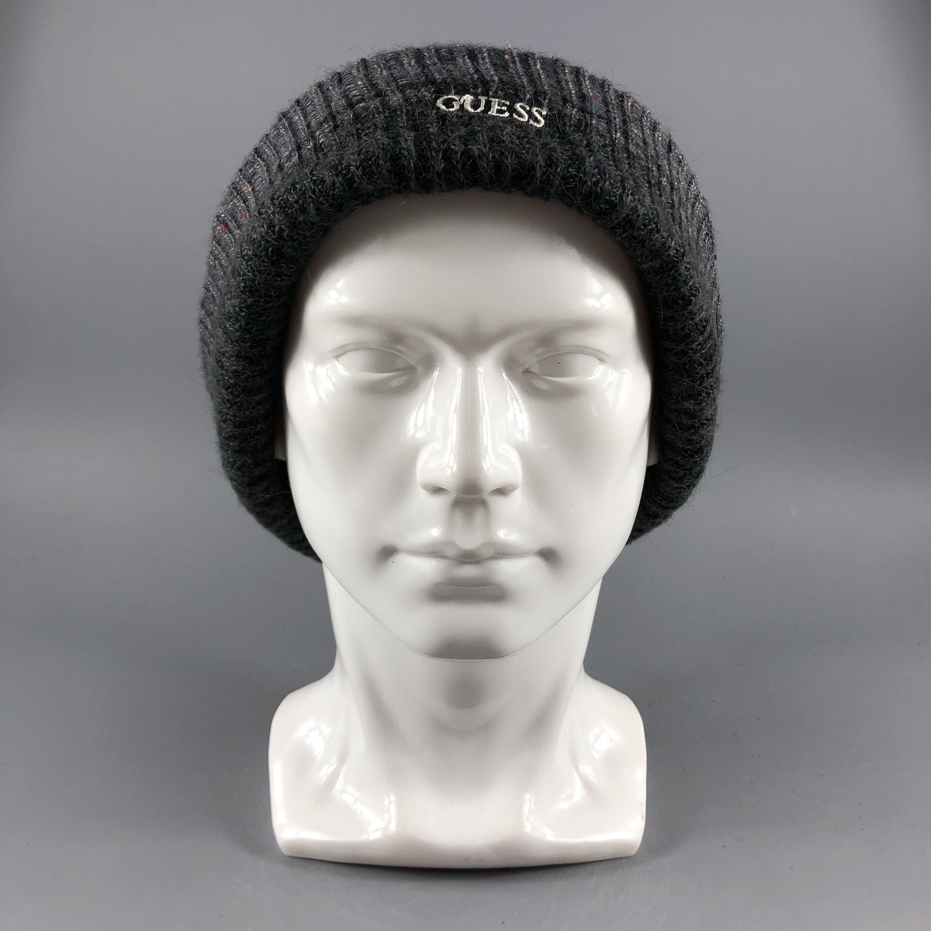 image of Guess Hats Ribbed Beanie Knit Snow Hat Snow Cap B469, Men's