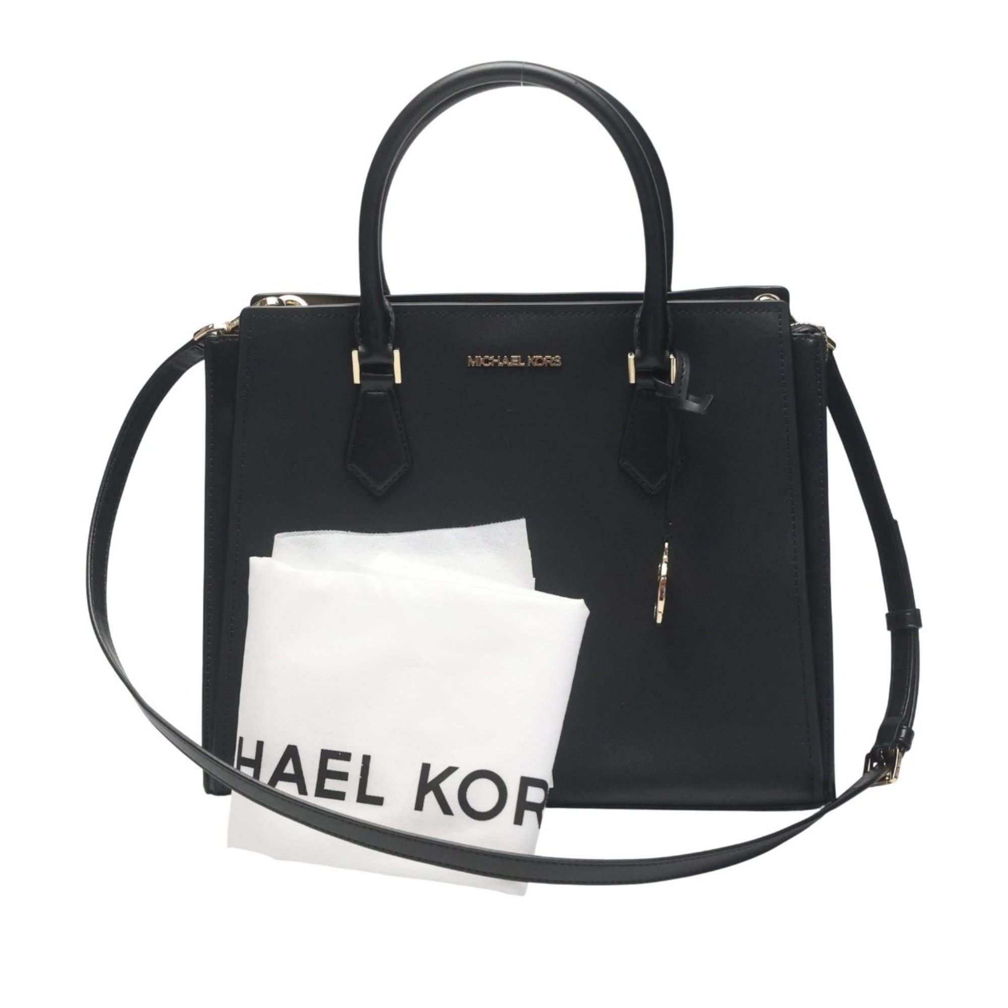 Michael Kors Michael Kors Sheila Satchel Tote Bag, Leather, 35T0GWXS3L, Black Size ONE SIZE - 1 Thumbnail