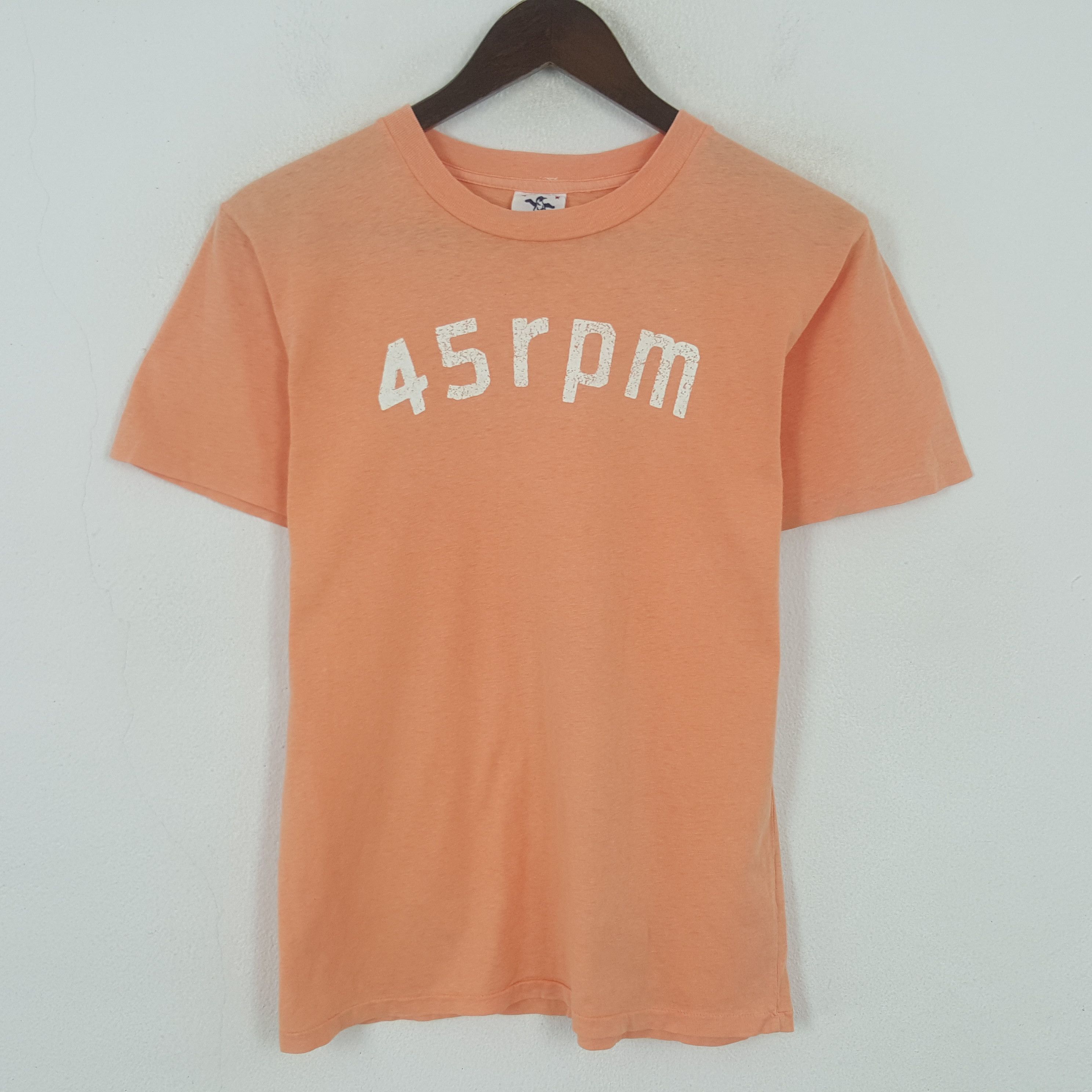 45rpm Vintage 45rpm Spell Out Tshirt Size US S / EU 44-46 / 1 - 1 Thumbnail