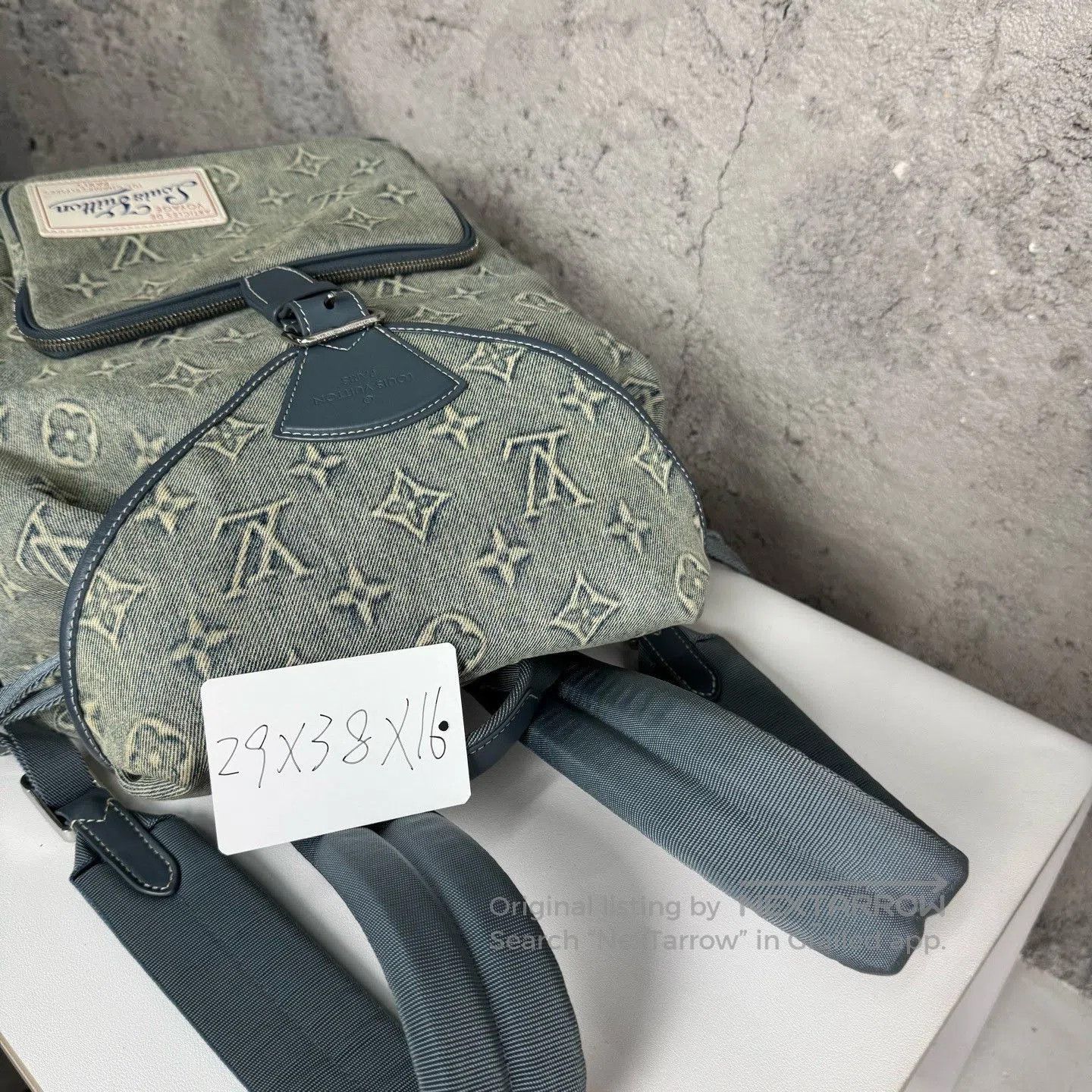 Louis Vuitton Louis Vuitton Montsouris Denim Backpack. Size ONE SIZE - 9 Thumbnail