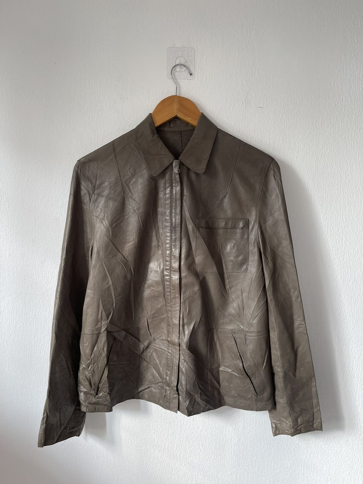 Designer Slyvie Schimmel Lamb Leather Jacket Size US XS / EU 42 / 0 - 2 Thumbnail