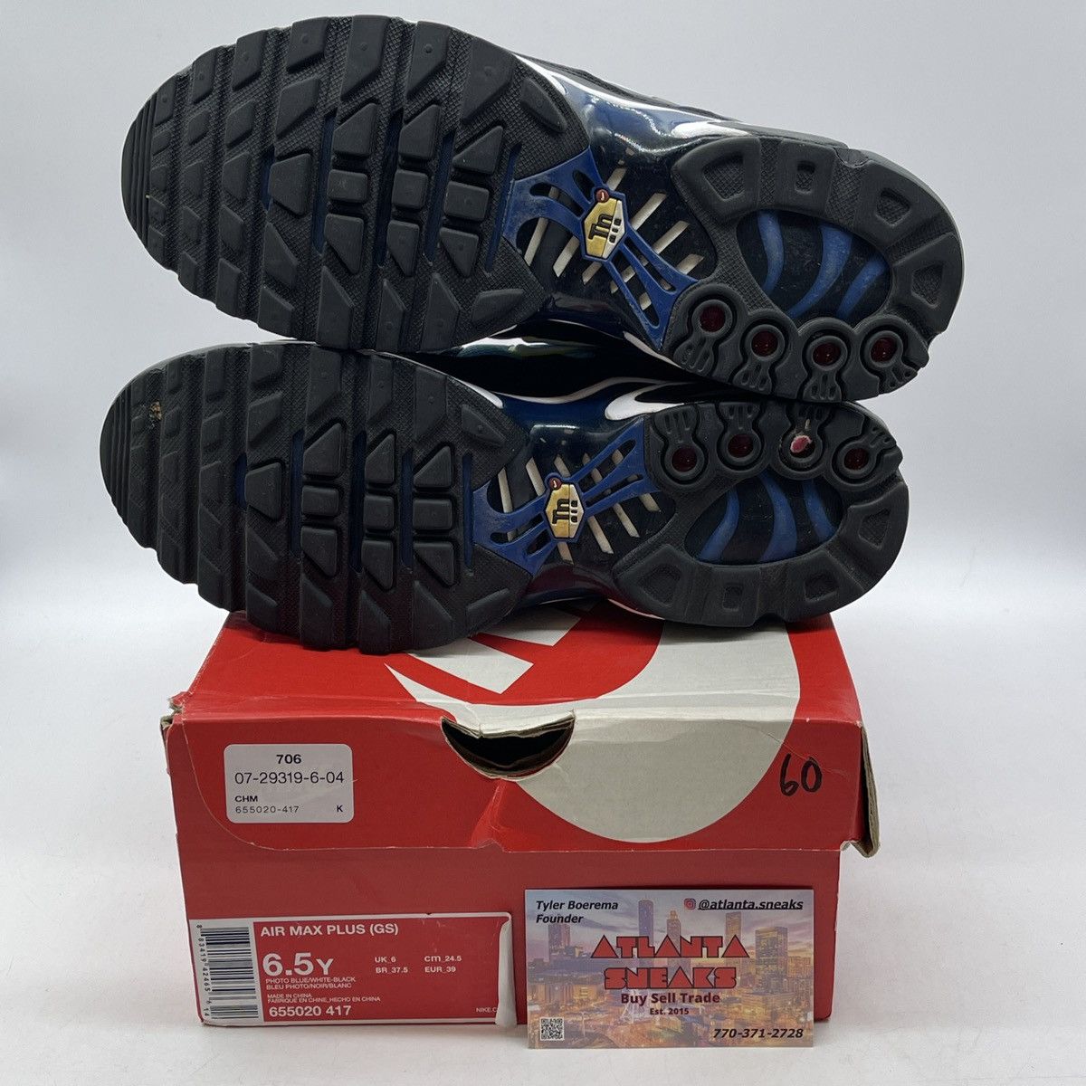Nike Air max plus photo blue Size US 6.5 / EU 39-40 - 7 Thumbnail