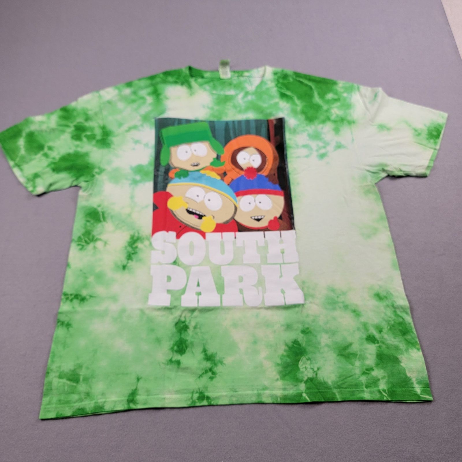 Cartoon Network South Park Green Tie-Dye T-Shirt 2XL - Brand New! Size US XXL / EU 58 / 5 - 2 Thumbnail