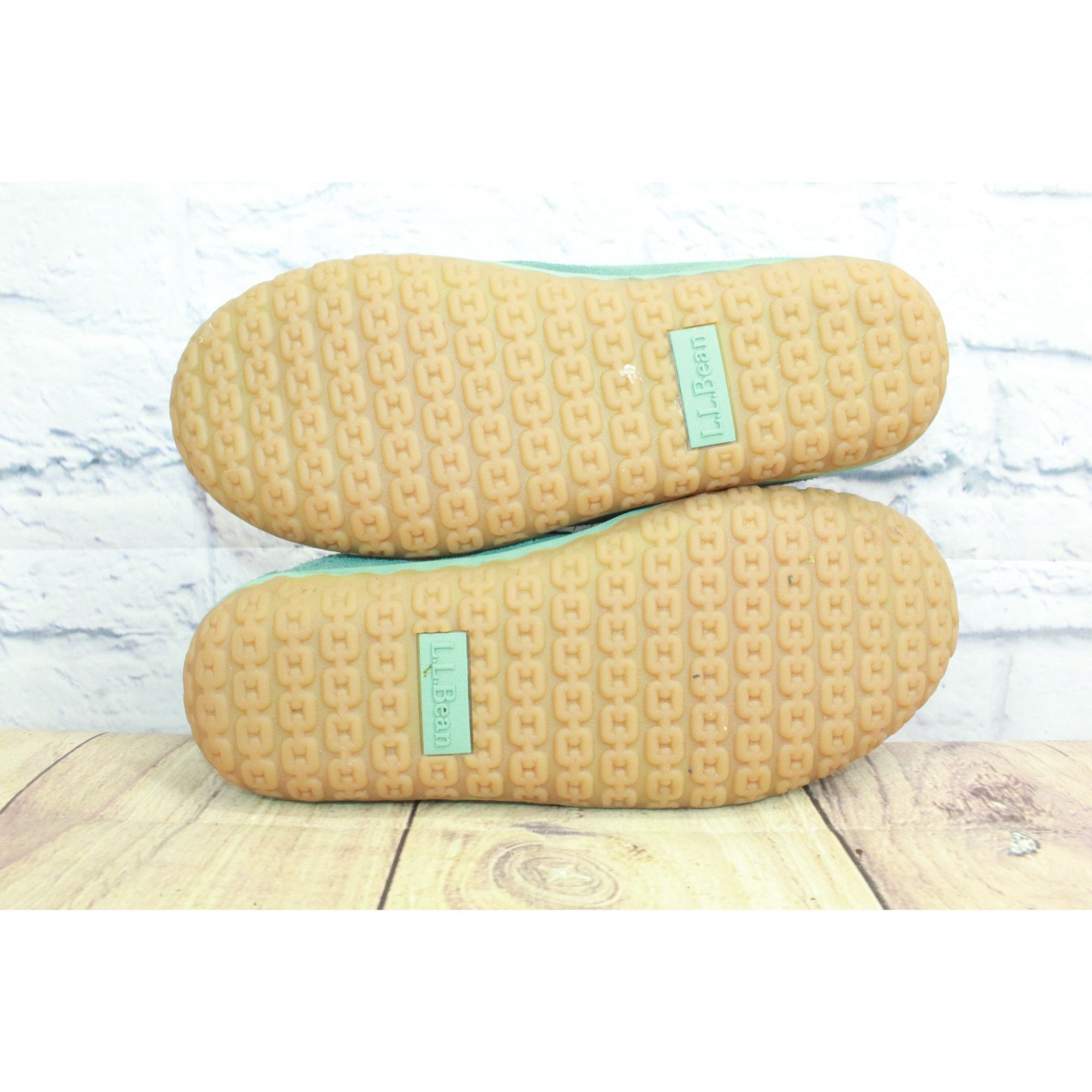 L.L. Bean LL Bean Green Fleece Lined Mountain Moccasins Size US 8 / IT 38 - 9 Thumbnail