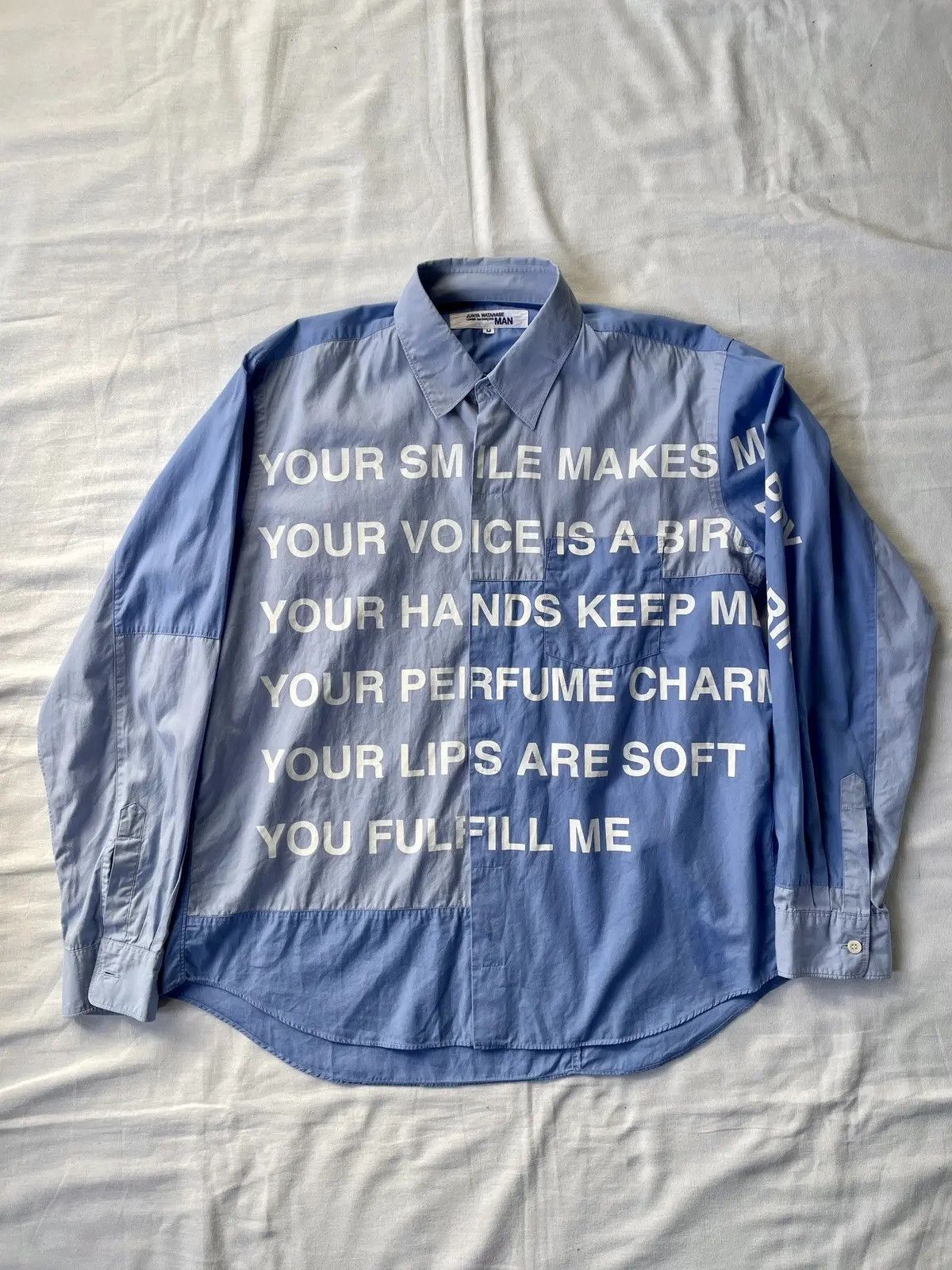 2001 CdG X Junya Watanabe Poem Shirt