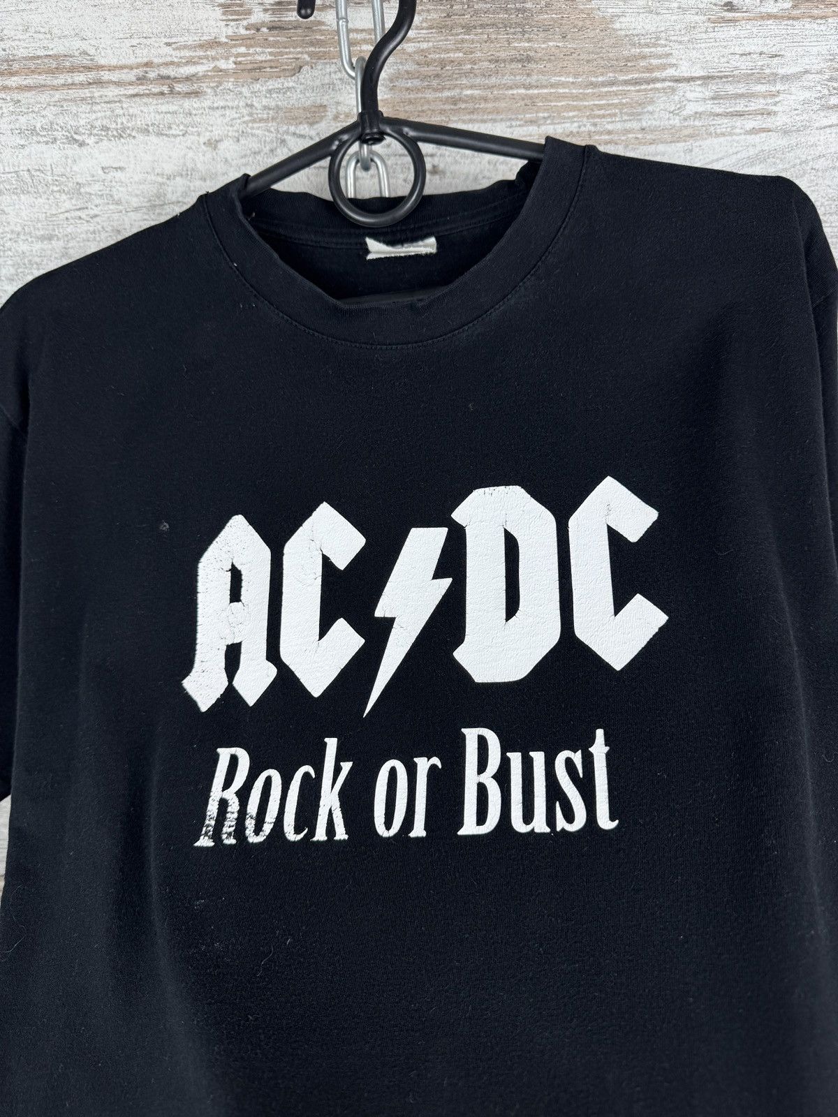 AC/DC Mens Vintage AC/DC “rock or Bust” T-shirt tee band merch Size US M / EU 48-50 / 2 - 8 Thumbnail