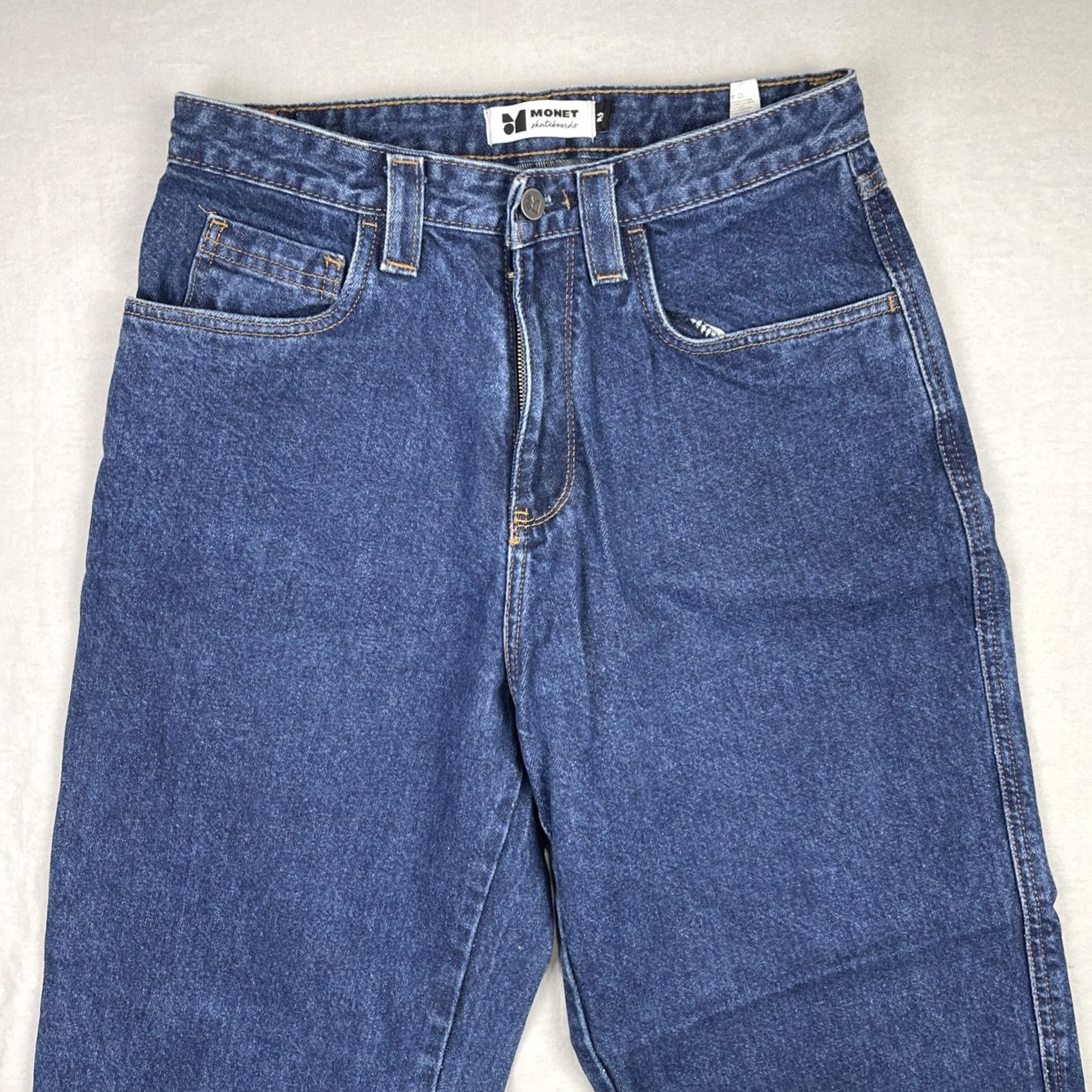 Denime Monet Skateboards Jeans Mens 28 Fits 30x27 Drawstring Baggy Denim Carpenter Size US 28 / EU 44 - 2 Thumbnail