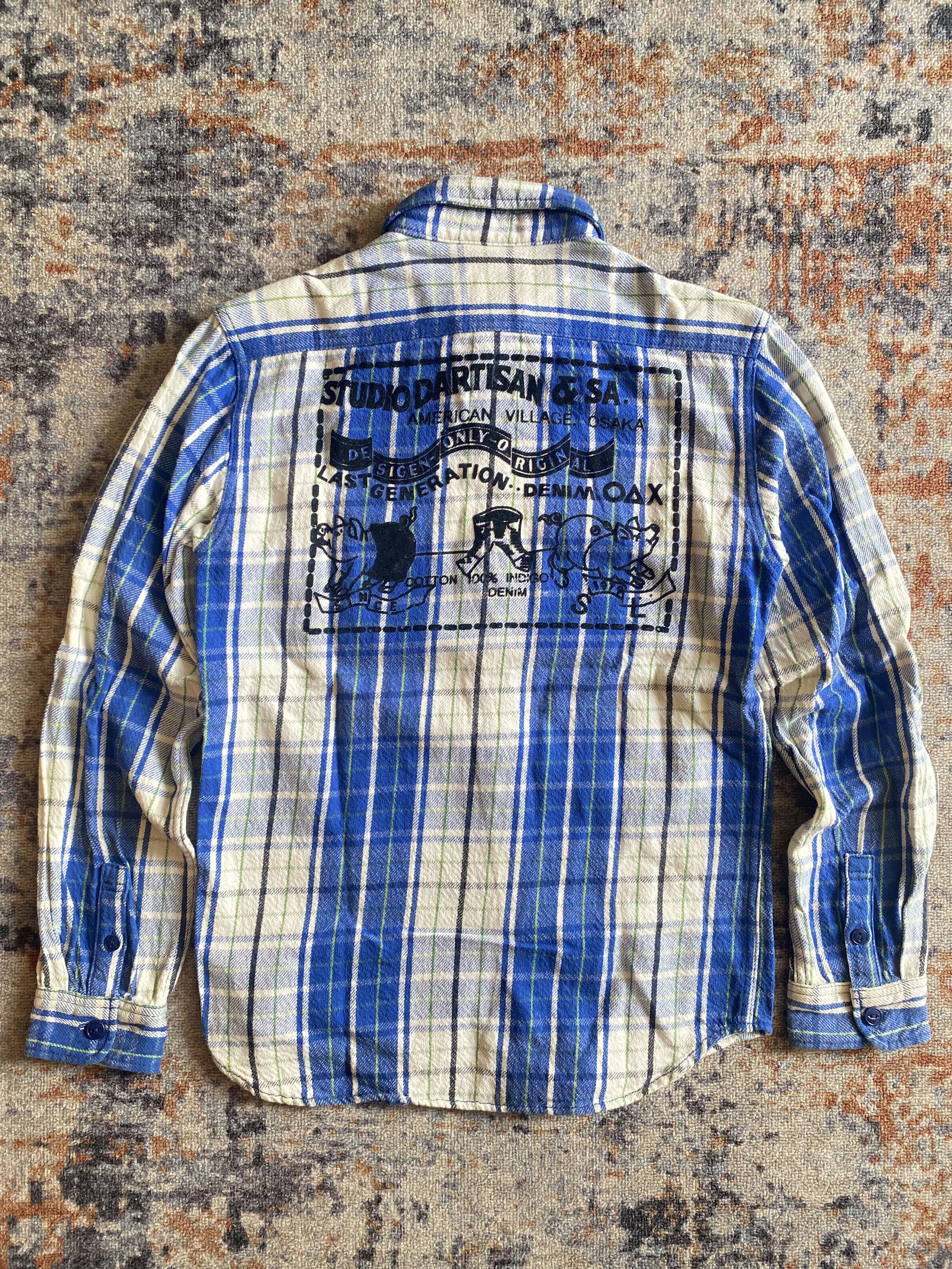 Japanese Brand × Studio D'Artisan × Vintage Studio D'Artisan Flannel Shirt Size US M / EU 48-50 / 2 - 1 Thumbnail