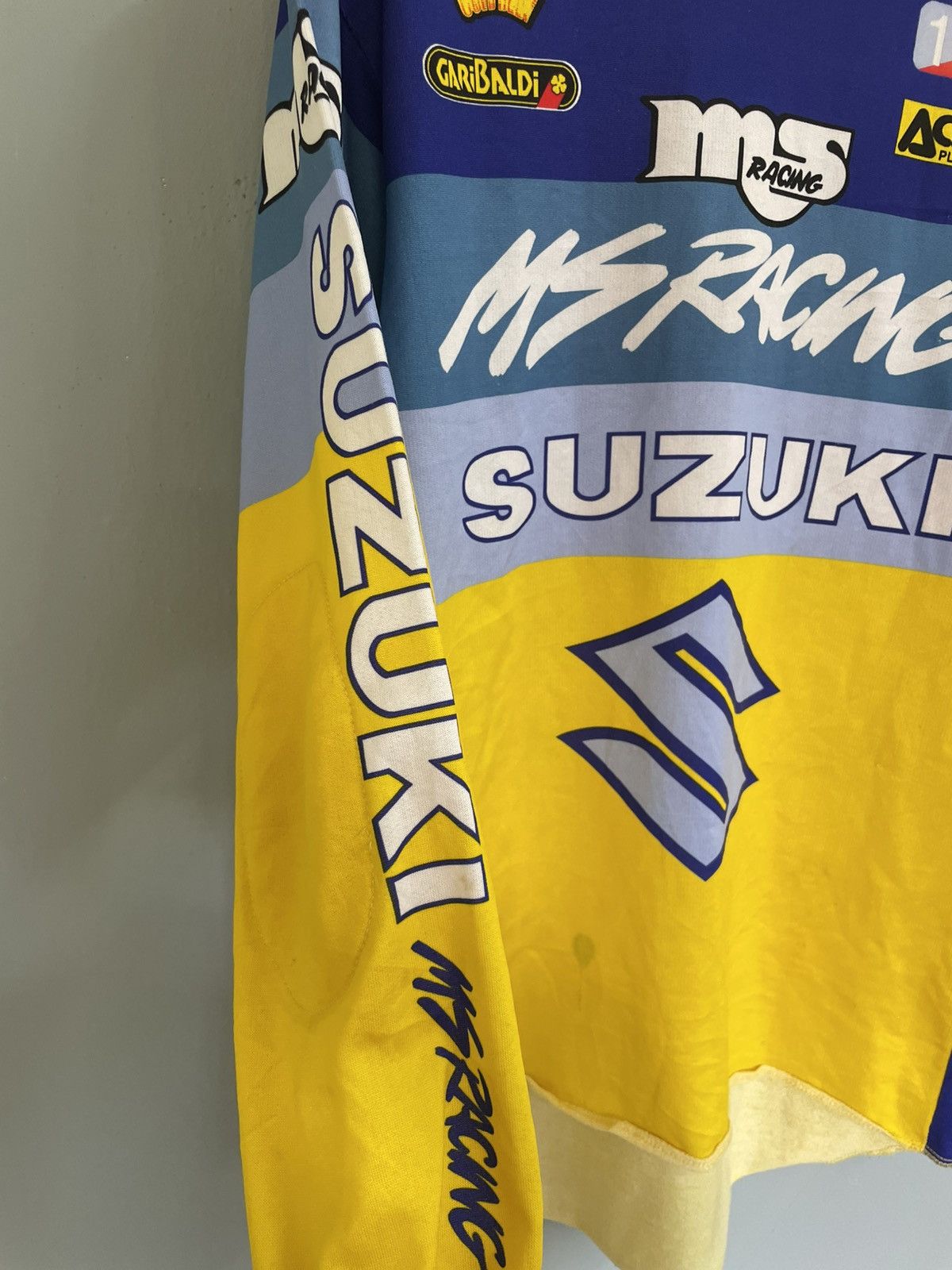 Vintage Vintage MS Racing Suzuki Motocross jersey Size US M / EU 48-50 / 2 - 5 Thumbnail