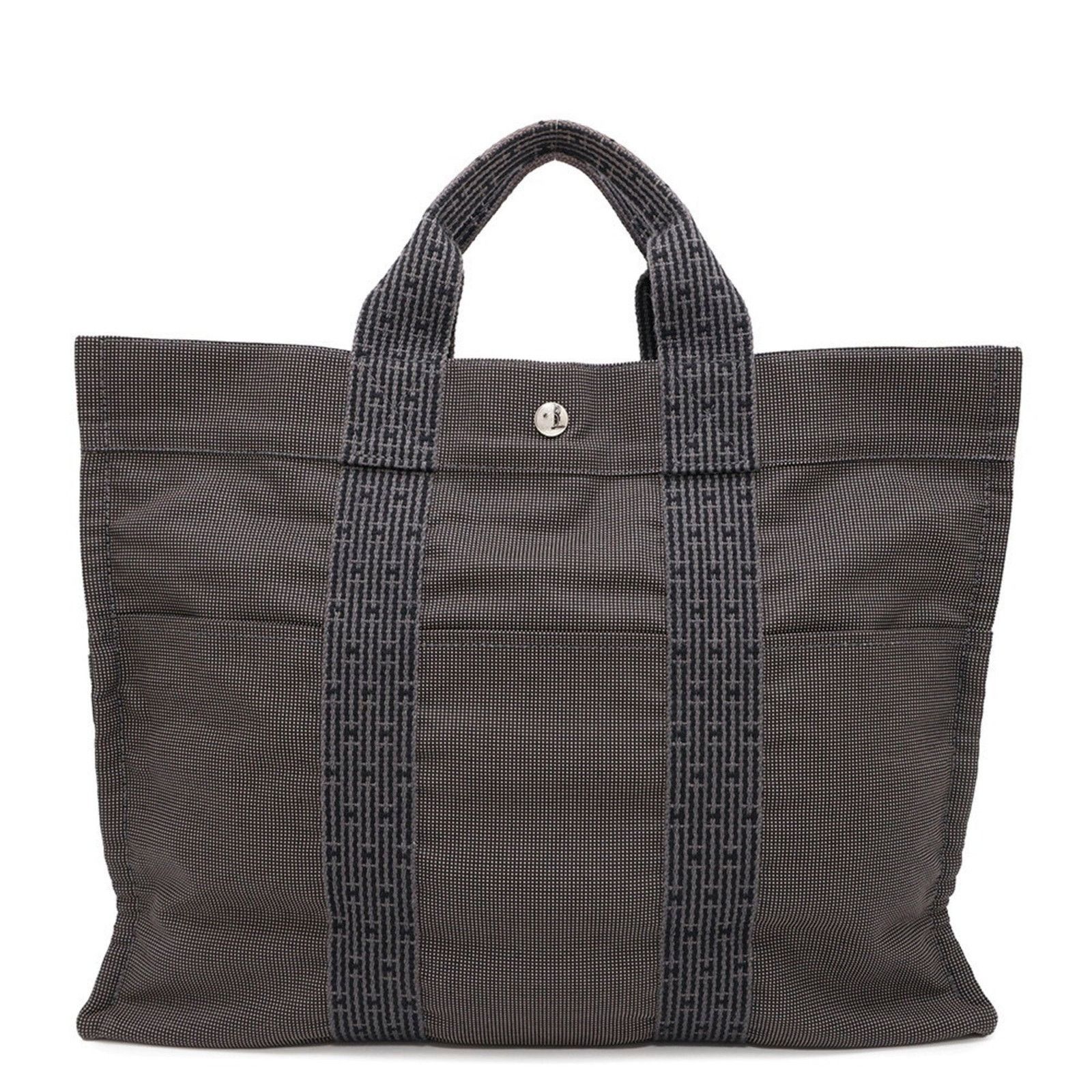 Hermès Gray Canvas Herline