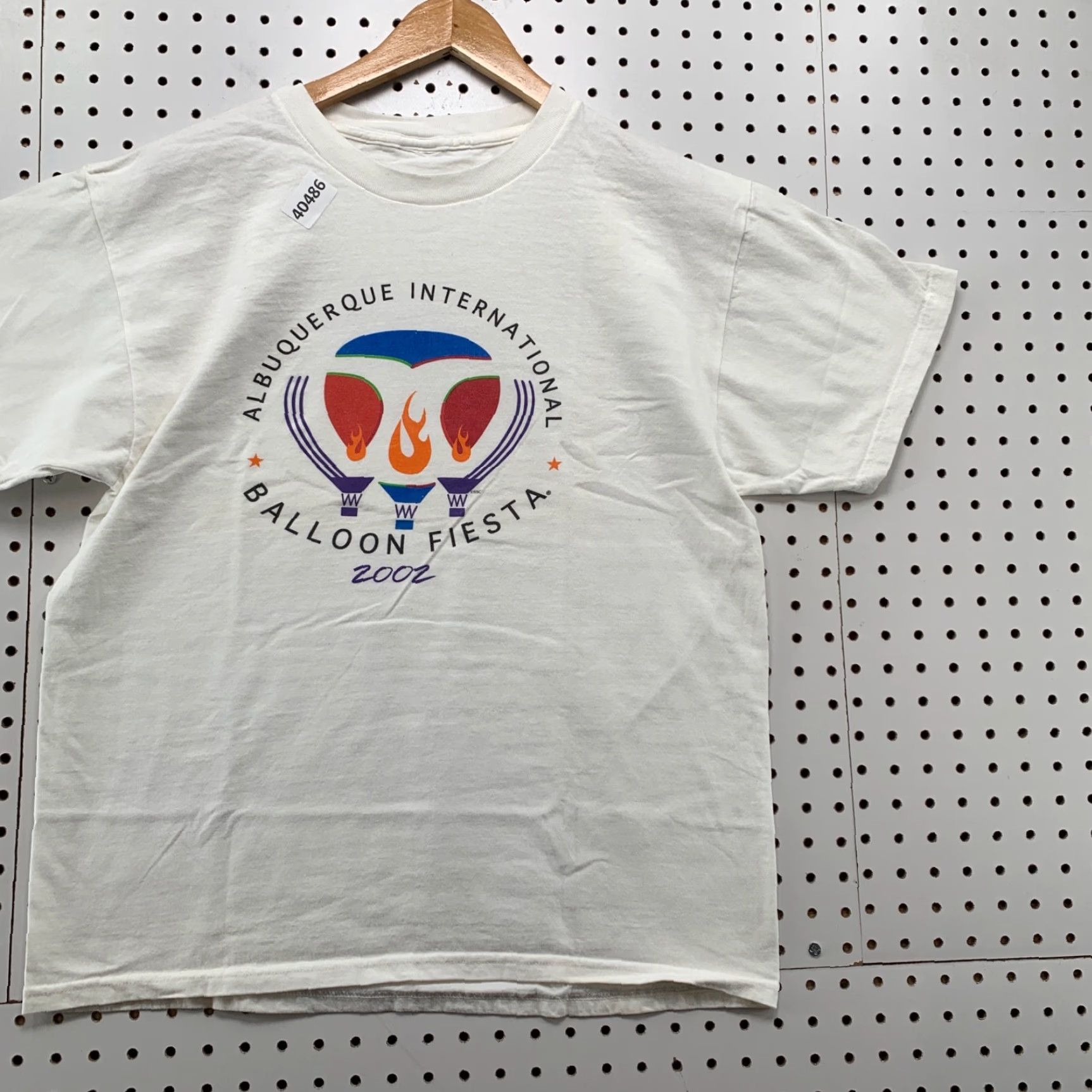 Vintage VINTAGE Albuquerque Balloon Fiesta T-Shirt Mens Medium White 90s Graphic Print Size US M / EU 48-50 / 2 - 3 Thumbnail