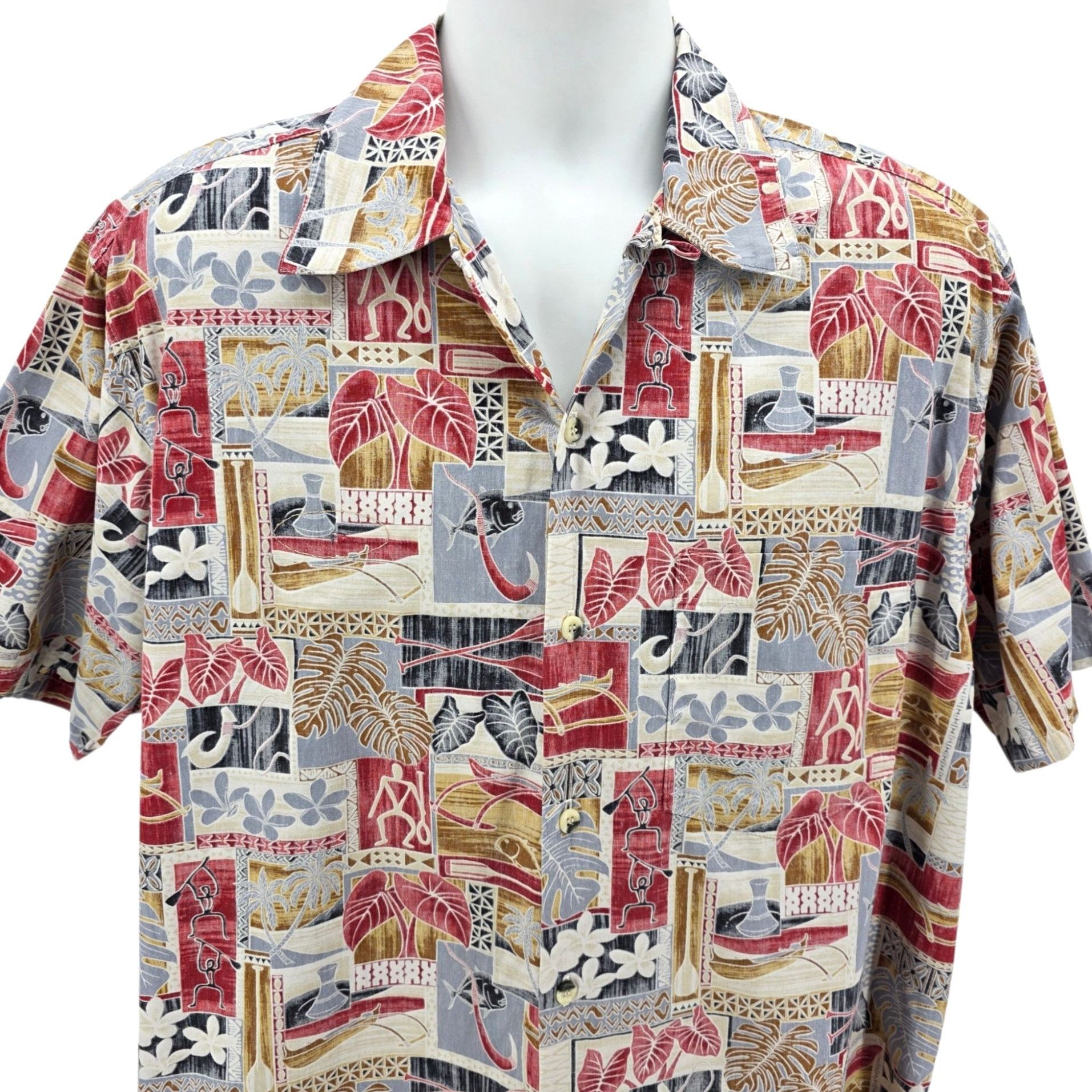 Other Vintage Go Barefoot Mens XL Shirt Hawaiian Reverse Print Size US XL / EU 56 / 4 - 2 Thumbnail