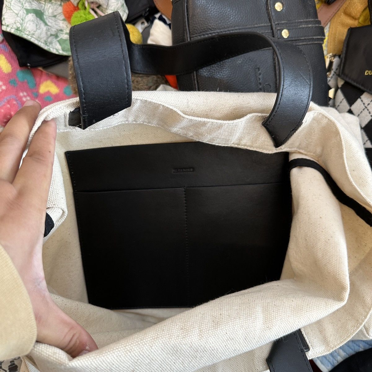 Jil Sander JIL SANDER LARGE TOTE BAG Size ONE SIZE - 4 Thumbnail