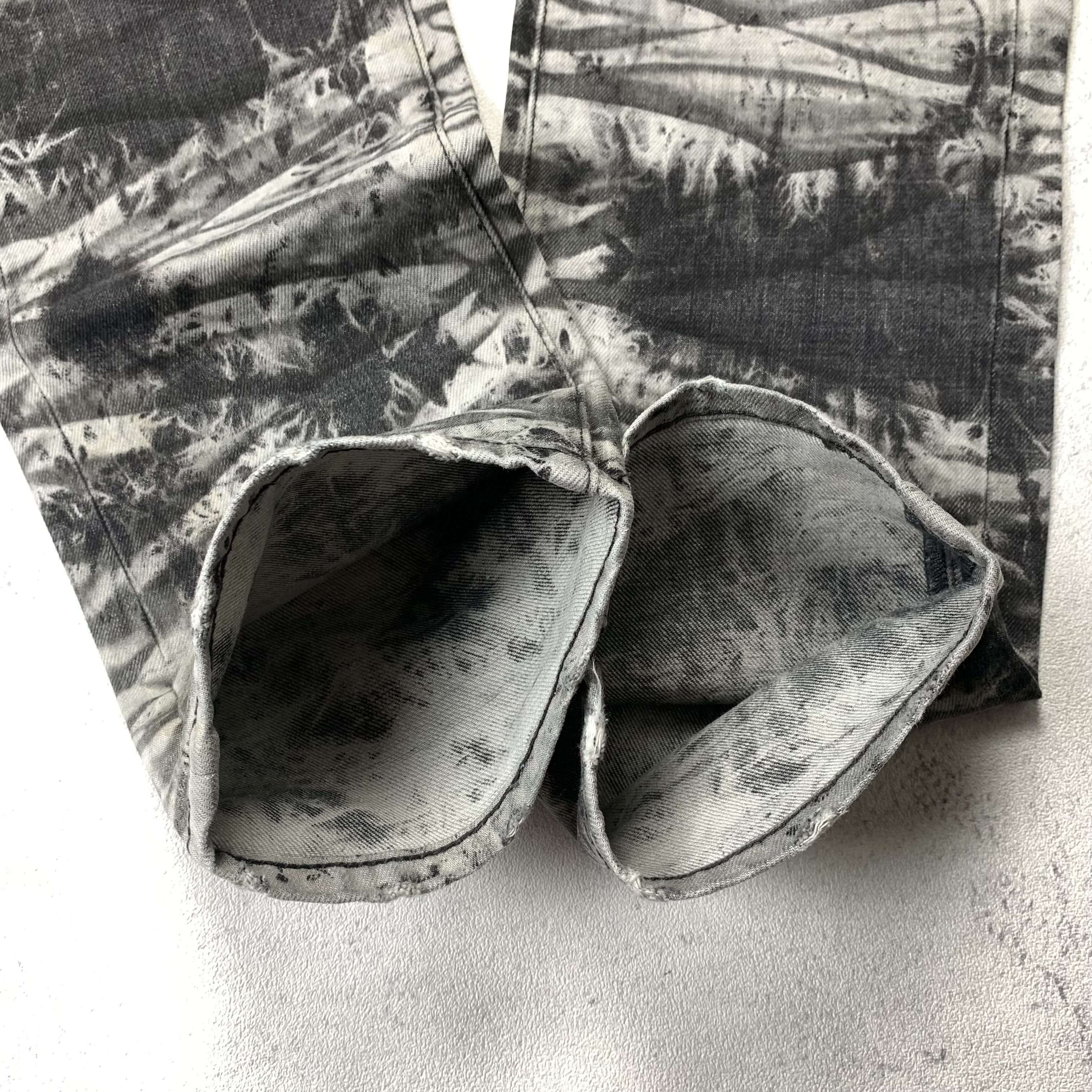 Japanese Brand Semantic Design Acid Washed Bleach Pants Paint Splatter Size US 33 - 5 Thumbnail