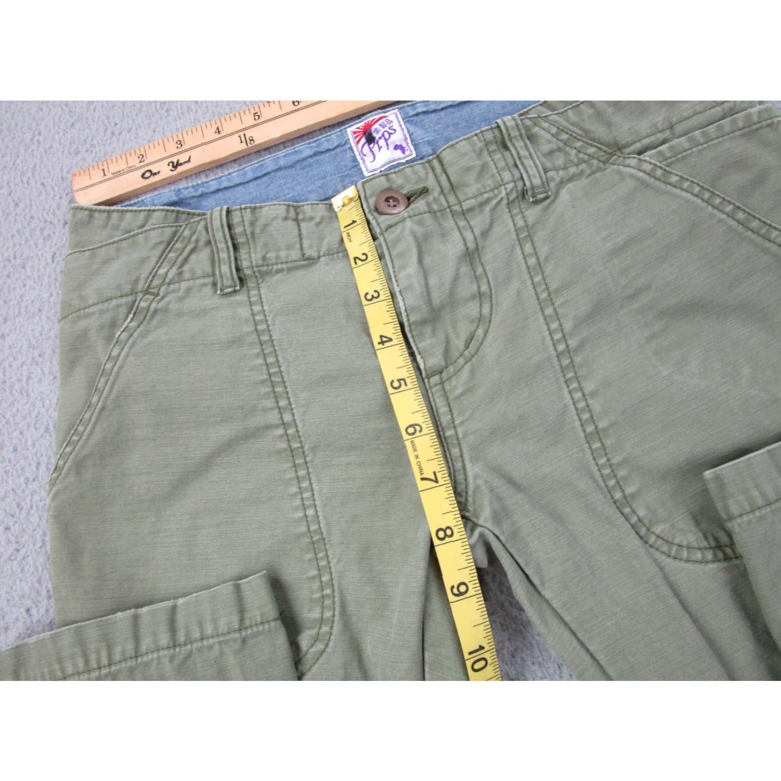 Prps PRPS Pants Womens 28 29 Green Boho Utility Military Chino Trousers Army Japan Pants Womens 28 29 Green Chino Army Japan Size 28" / US 6 / IT 42 - 7 Thumbnail