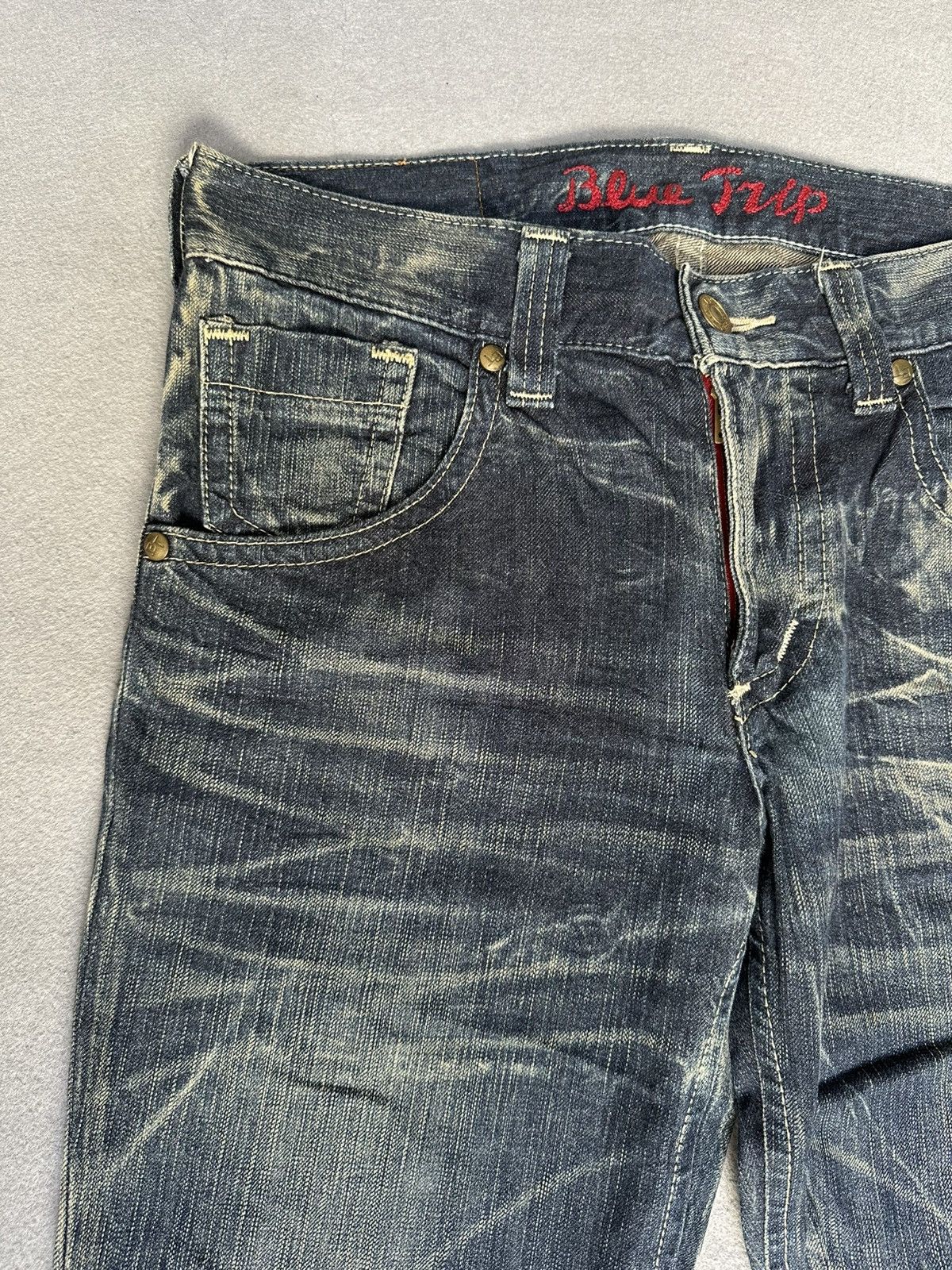 Japanese Brand FLARE Edwin Blue Trip Denim Size US 32 / EU 48 - 9 Thumbnail