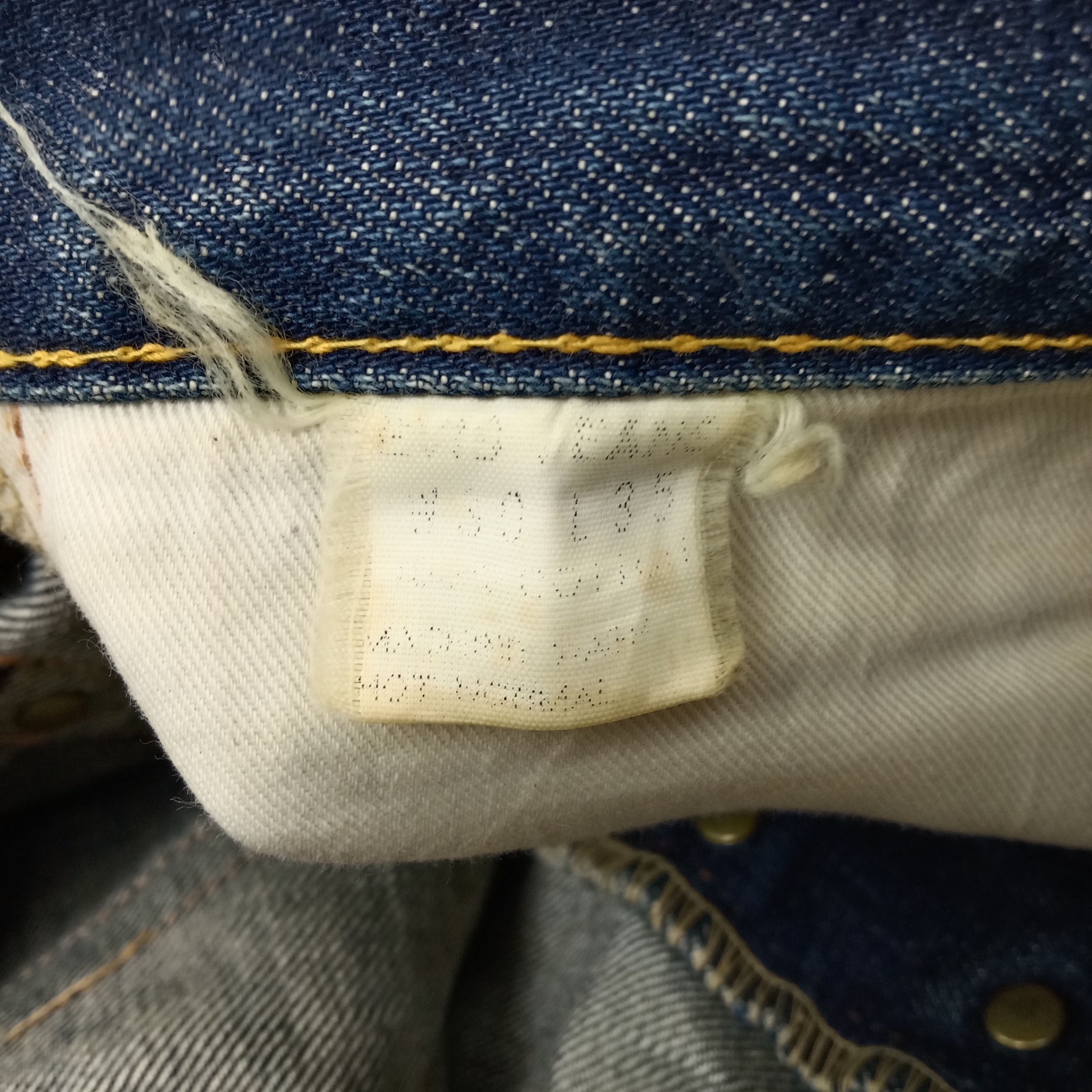 Evisu Evis Selvedge Japanese Daicock Custom Denim Jeans C258N21 Size US 29 - 17 Thumbnail