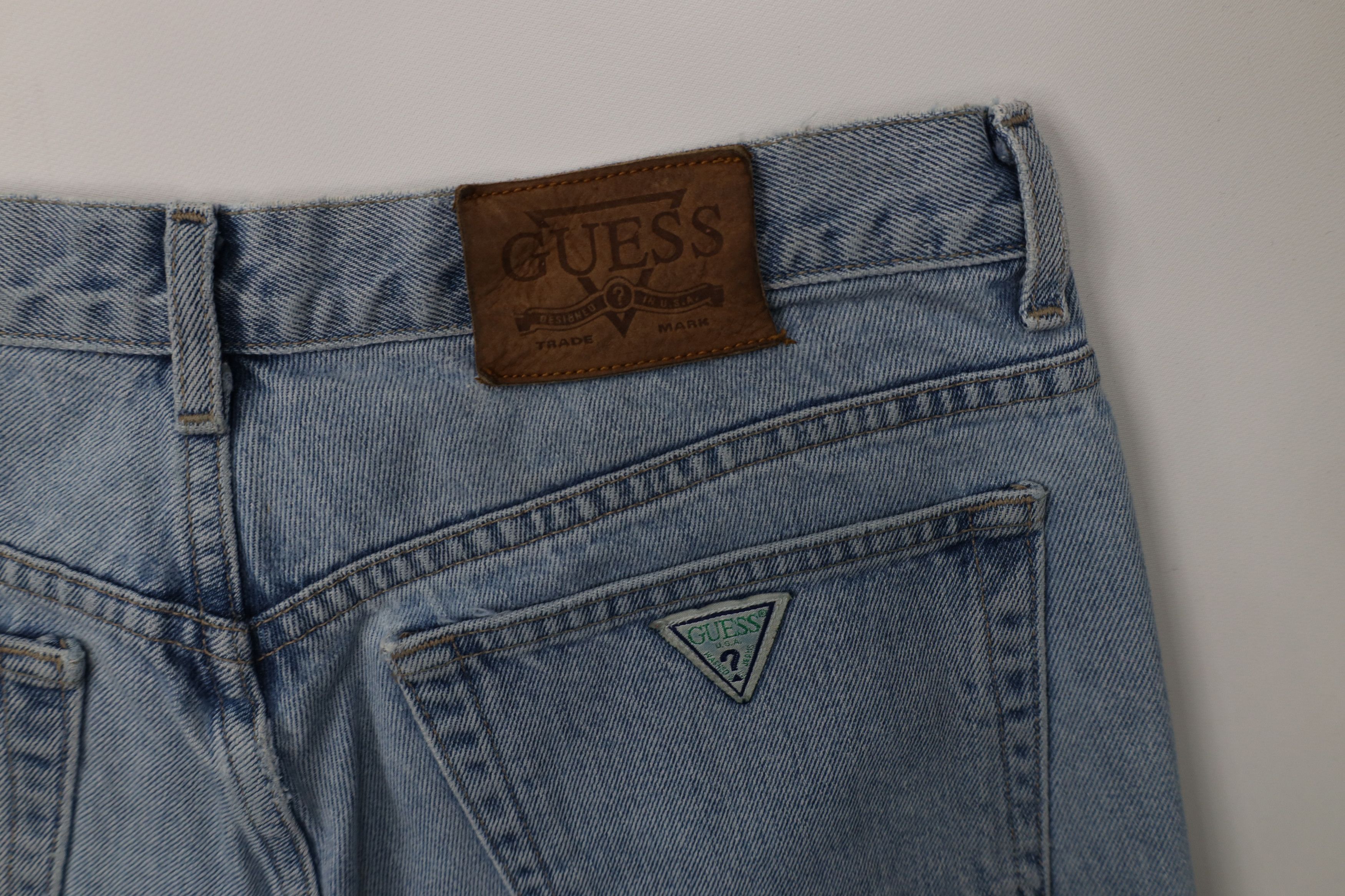 Guess Vintage 90s Guess Relaxed Fit Denim Jeans Blue Cotton USA Size US 33 - 16 Thumbnail