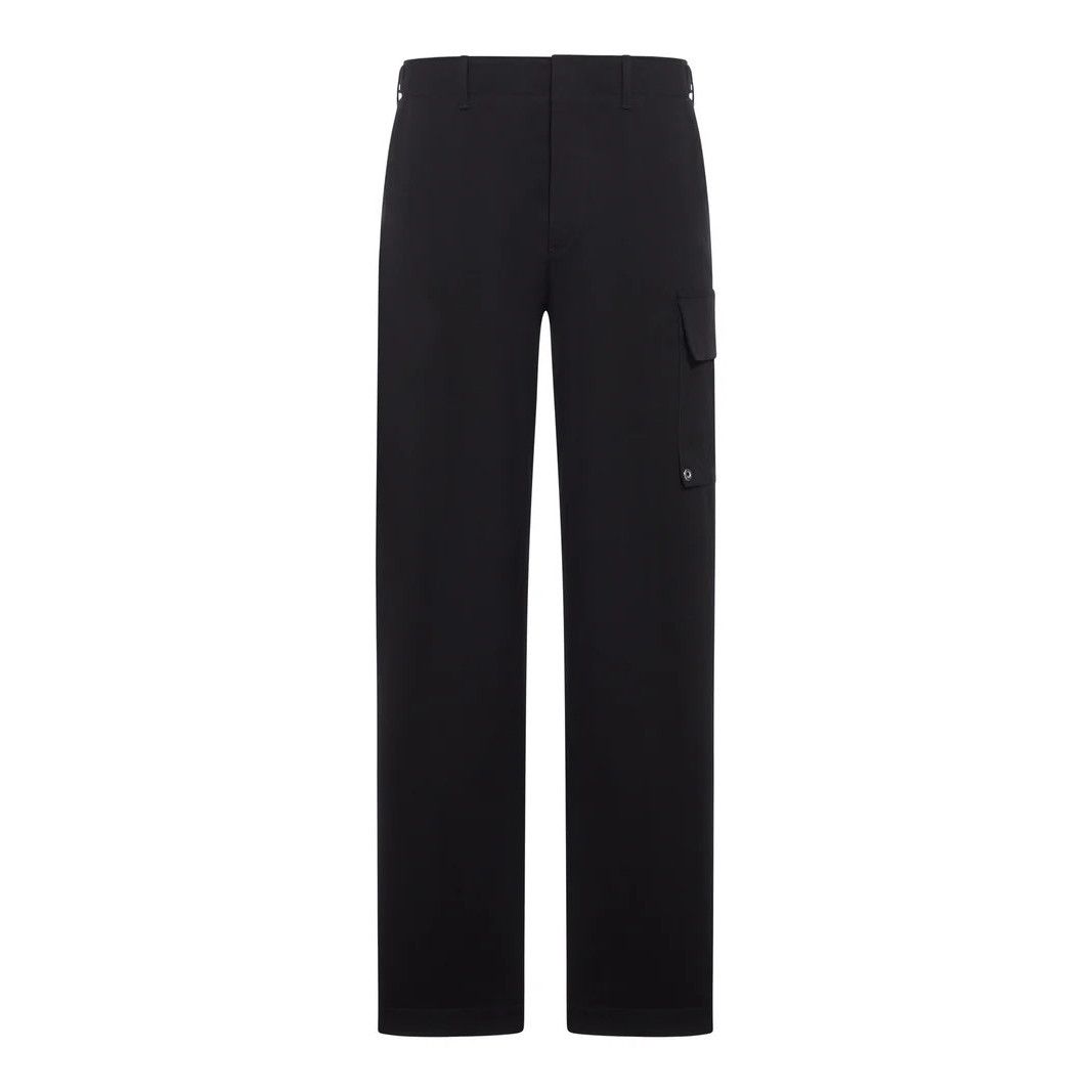 FENDI $1300 Black Gabardine Pants New & Authentic (Men's siz
