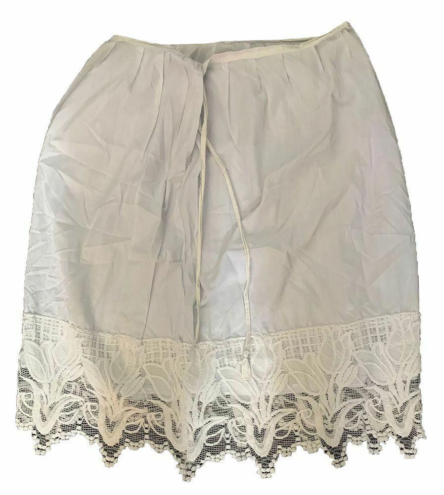 Designer Pre Owned White Hand Made Justan Slip M Size 32" / US 10 / IT 46 - 3 Thumbnail