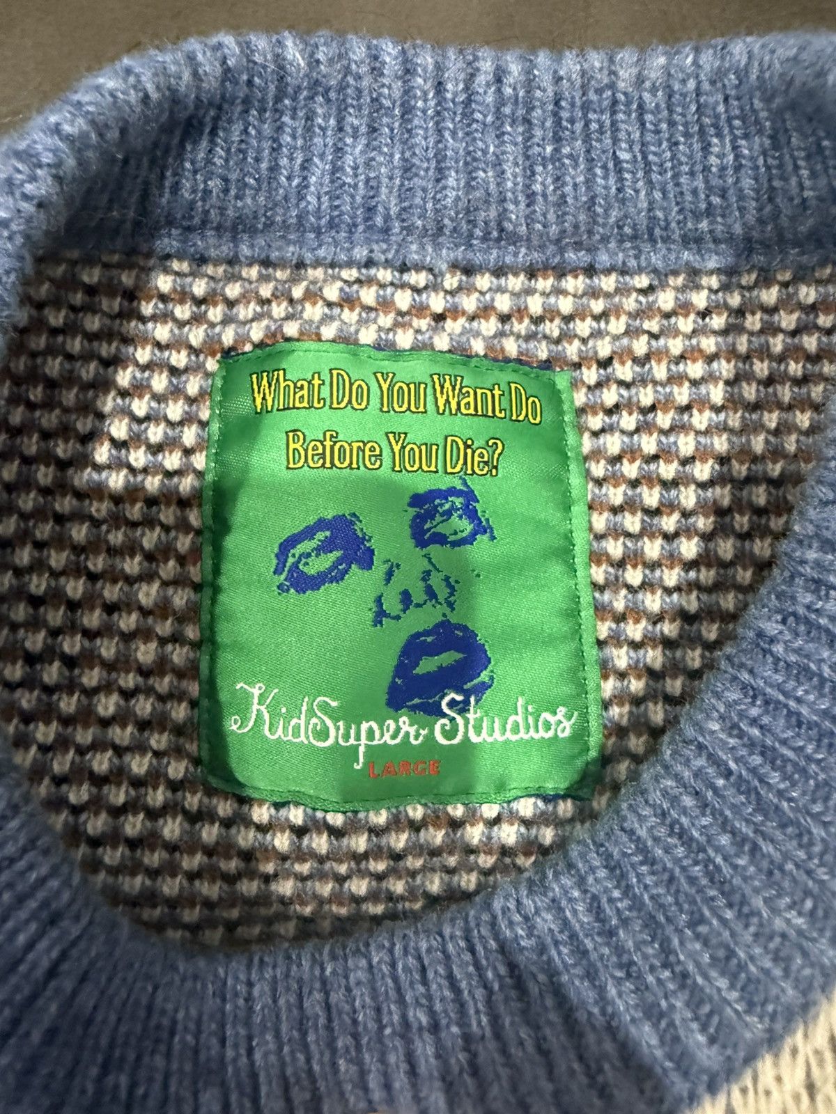 KidSuper Kid Super Face Knit sweater vest Size US L / EU 52-54 / 3 - 2 Thumbnail