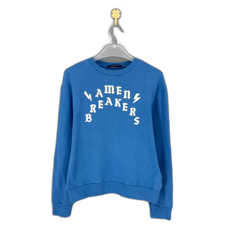 Louis Vuitton Louis Vuitton Blue Sweatshirt with Lettering-yf Size US XS / EU 42 / 0 - 1 Thumbnail