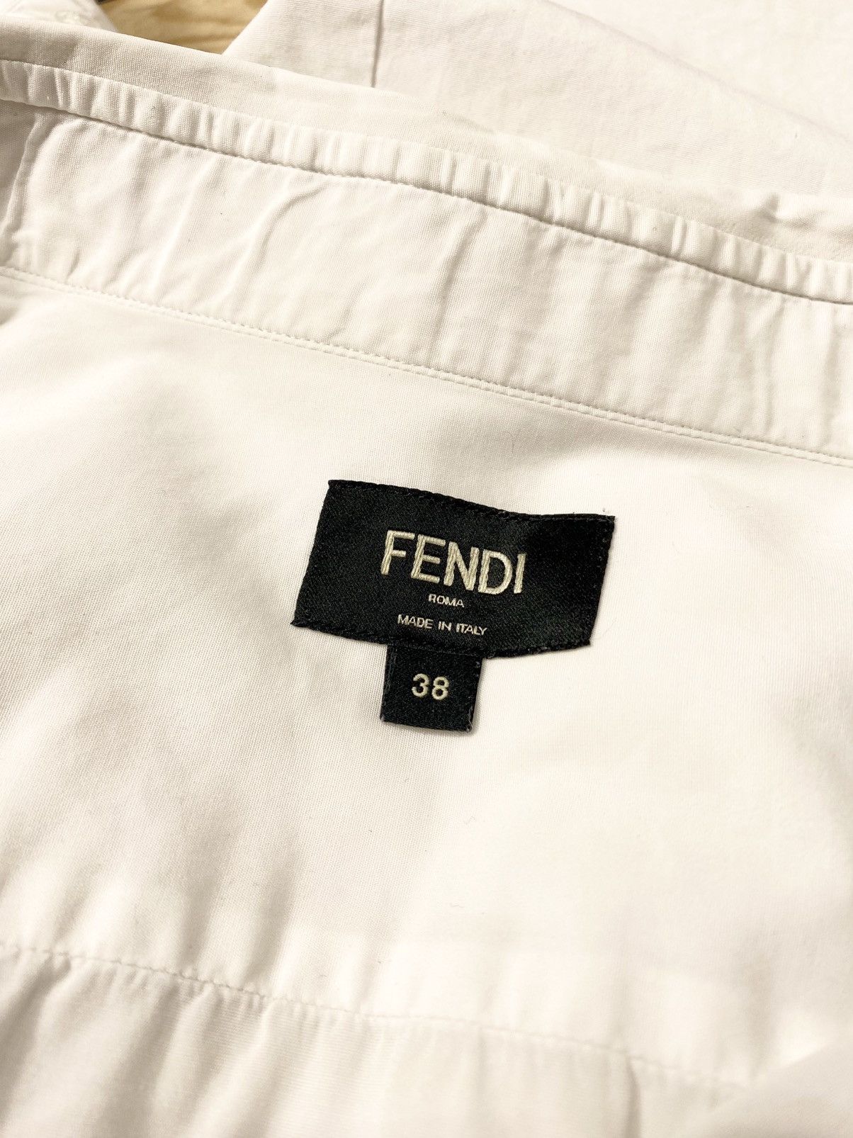 Fendi × Vintage Fendi white cotton slim fit shirt size S Size US S / EU 44-46 / 1 - 4 Thumbnail