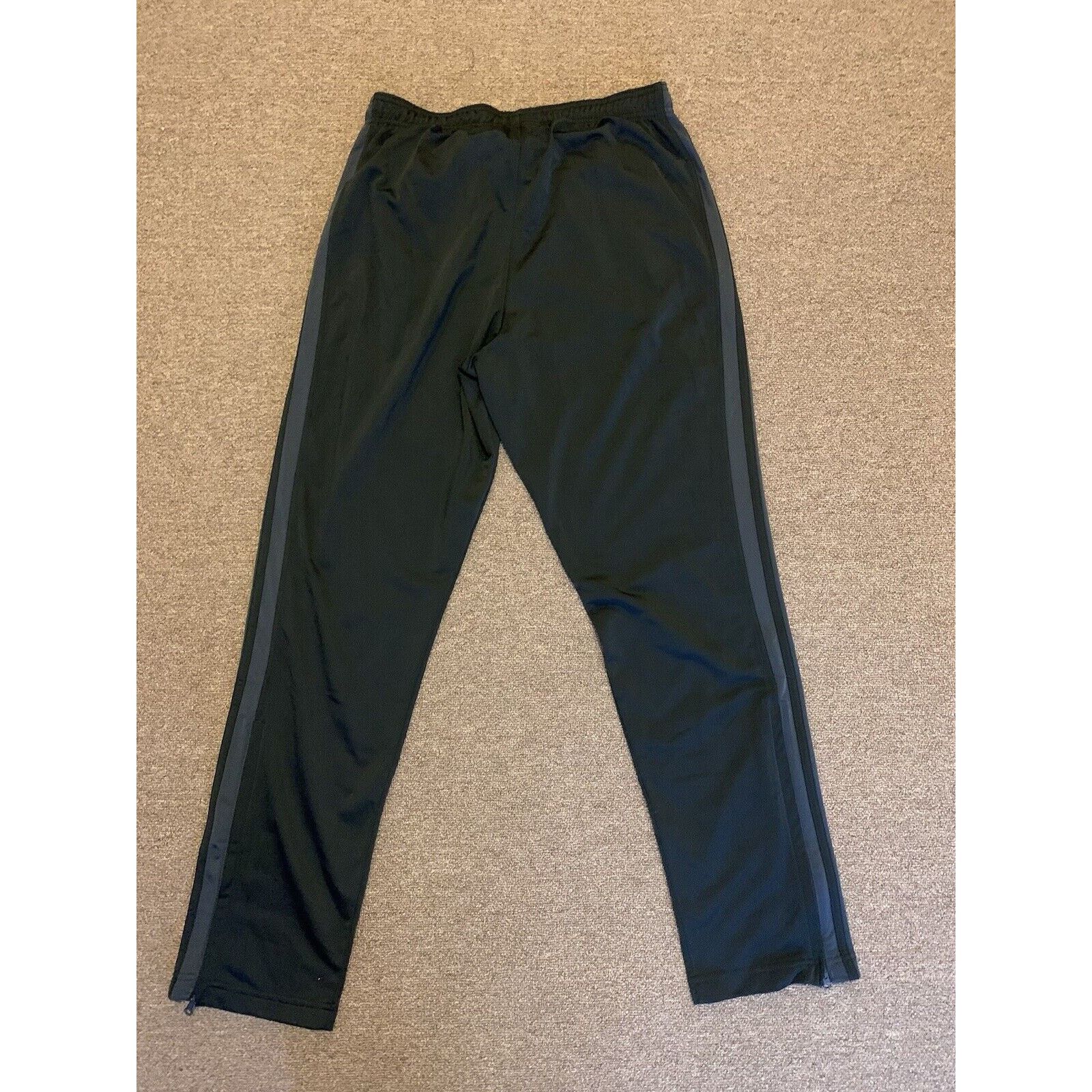 Adidas Adidas Track Pant Mens Size L Black 3-Stripe Regular Fit Size US 35 - 3 Thumbnail