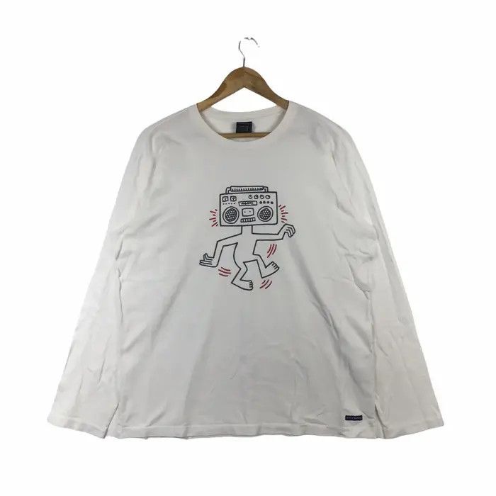 Keith Haring Vtg KEITH HARING Guerrilla Radio Tee Shirt Skate Pop Size L / US 10 / IT 46 - 1 Thumbnail