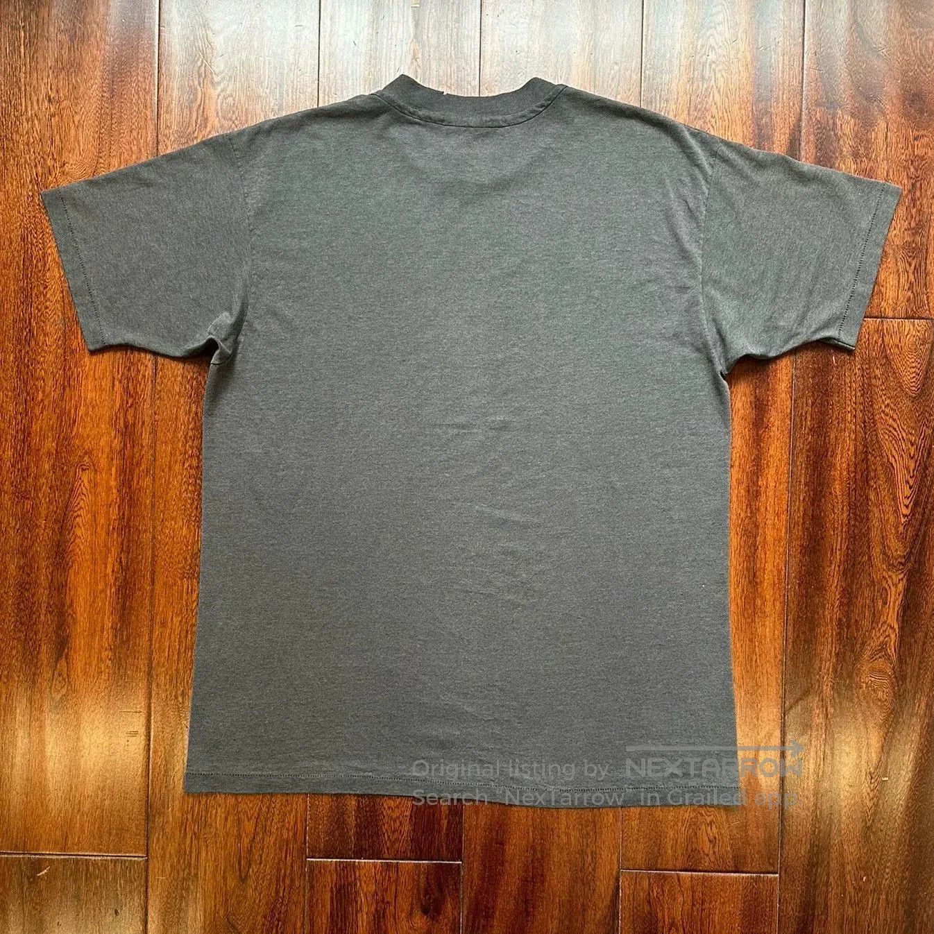 Vintage Vintage 80s Black Faded Blank Tee. Size US M / EU 48-50 / 2 - 2 Thumbnail