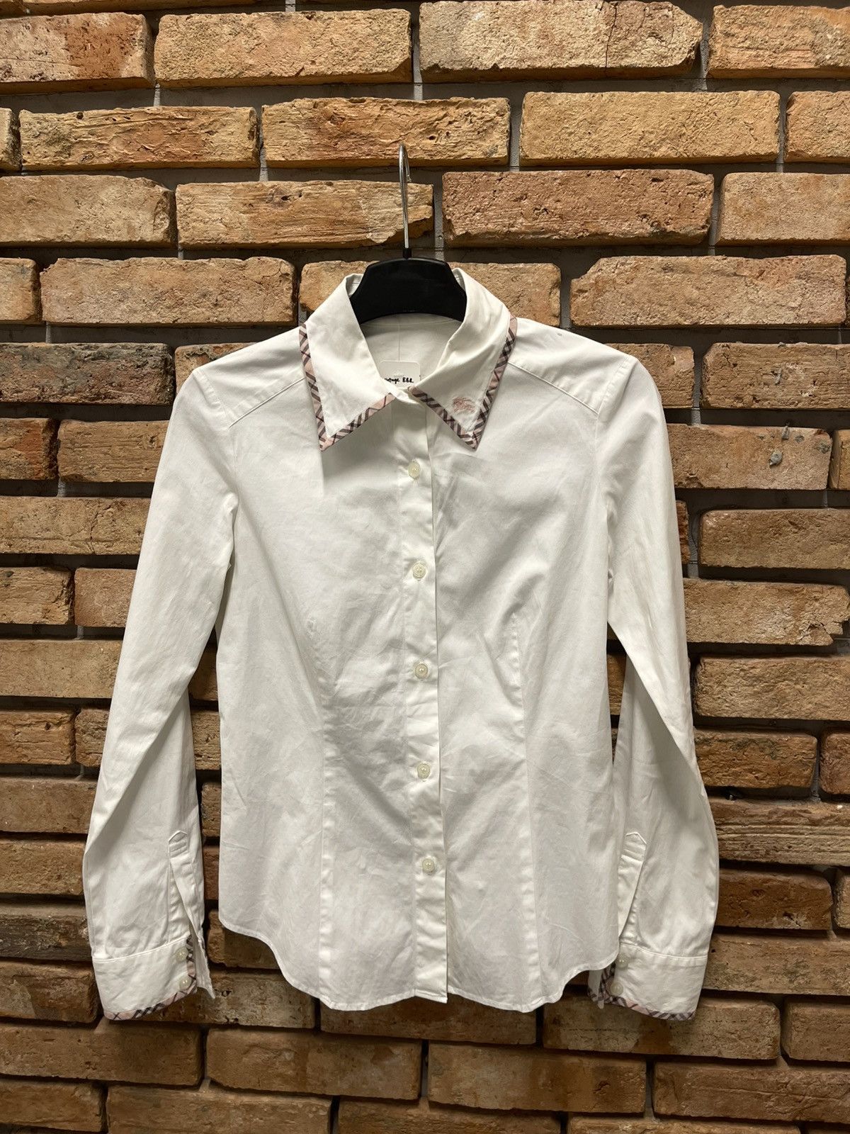 Burberry 2000s Burberry Nova Check Trim Fitted Shirt Size S / US 4 / IT 40 - 6 Thumbnail