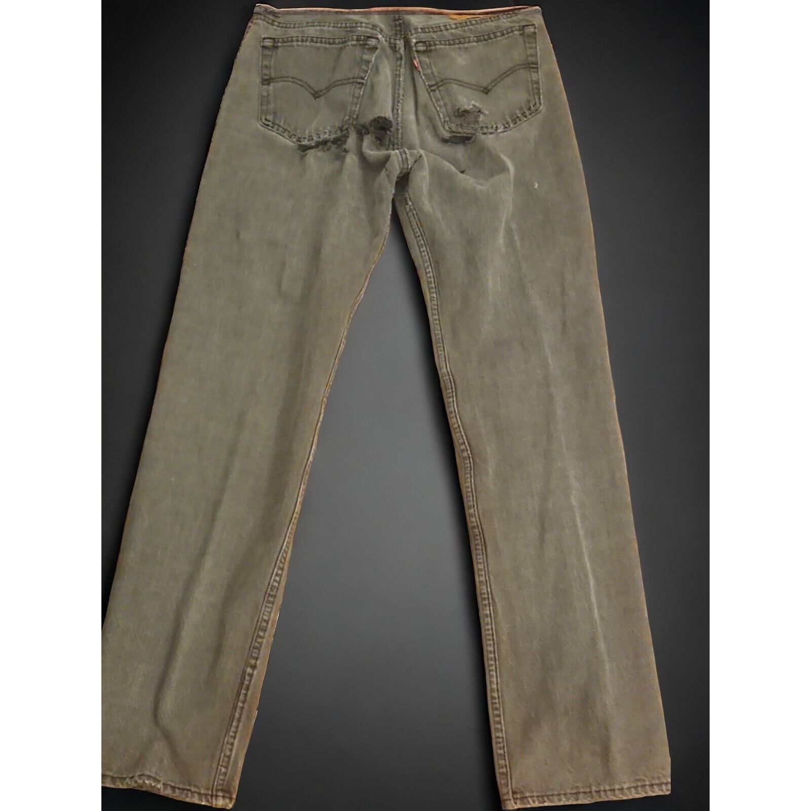 Levi's Levis 501 80S Vtg Distressed Jeans Button Fly Mens 32x32 Bla Size US 32 / EU 48 - 2 Thumbnail
