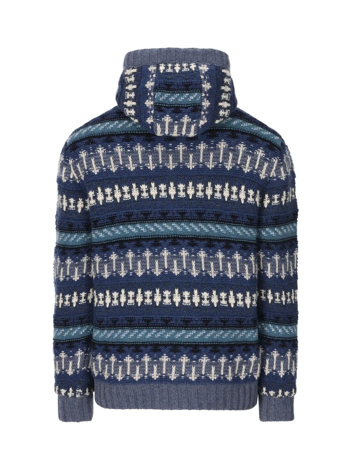 Loro Piana o1srvl11e1224 Cashmere Hooded Bomber Jacket in Multicolor Size US S / EU 44-46 / 1 - 2 Thumbnail