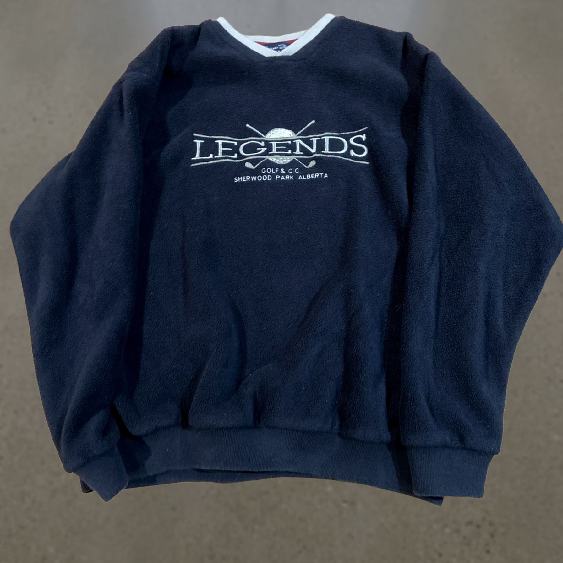 Vintage Legends Golf Club Fleece Pullover Men’s Medium Crewneck Sweater Size US M / EU 48-50 / 2 - 1 Thumbnail