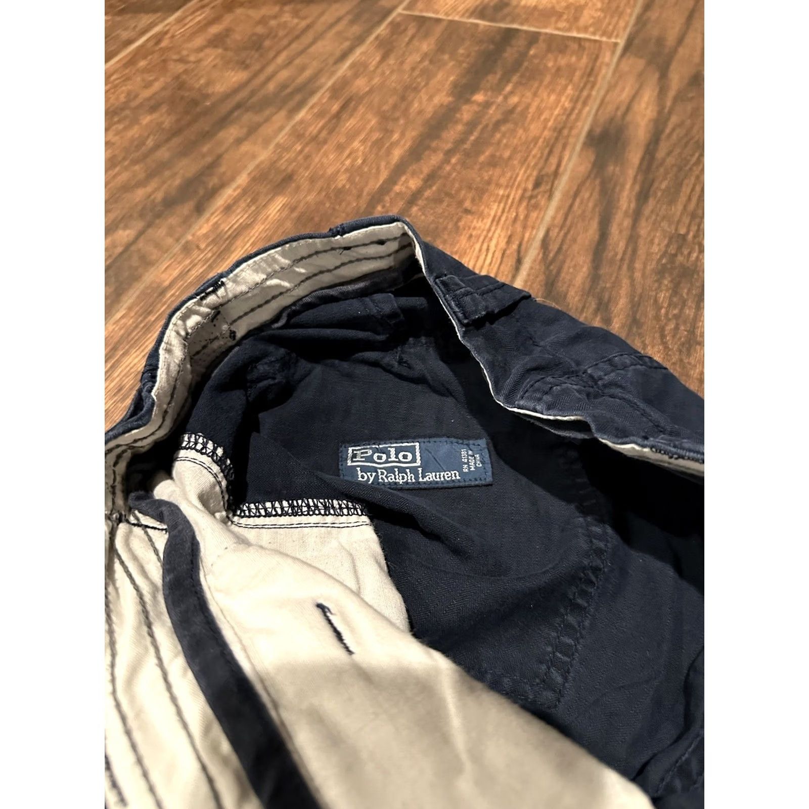 Vintage VINTAGE Polo Pants Mens 32 Blue Ralph Lauren Multi Pocket Cargo Size 32x29 Size US XS / EU 42 / 0 - 7 Thumbnail