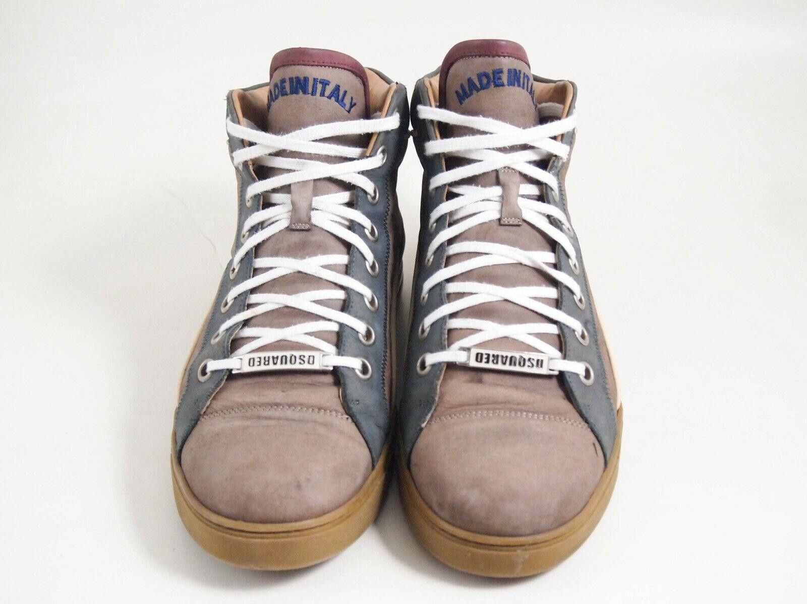 Dsquared2 Dsquared2 High Top Sneakers Brown Blue Suede Mens US 9 EU 42 Size US 9 / EU 42 - 3 Thumbnail