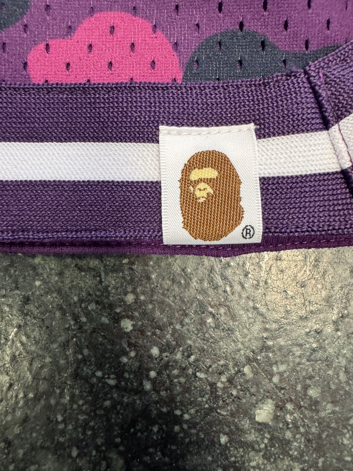 Bape Bape Purple Basketball Shorts Size US 28 / EU 44 - 2 Thumbnail