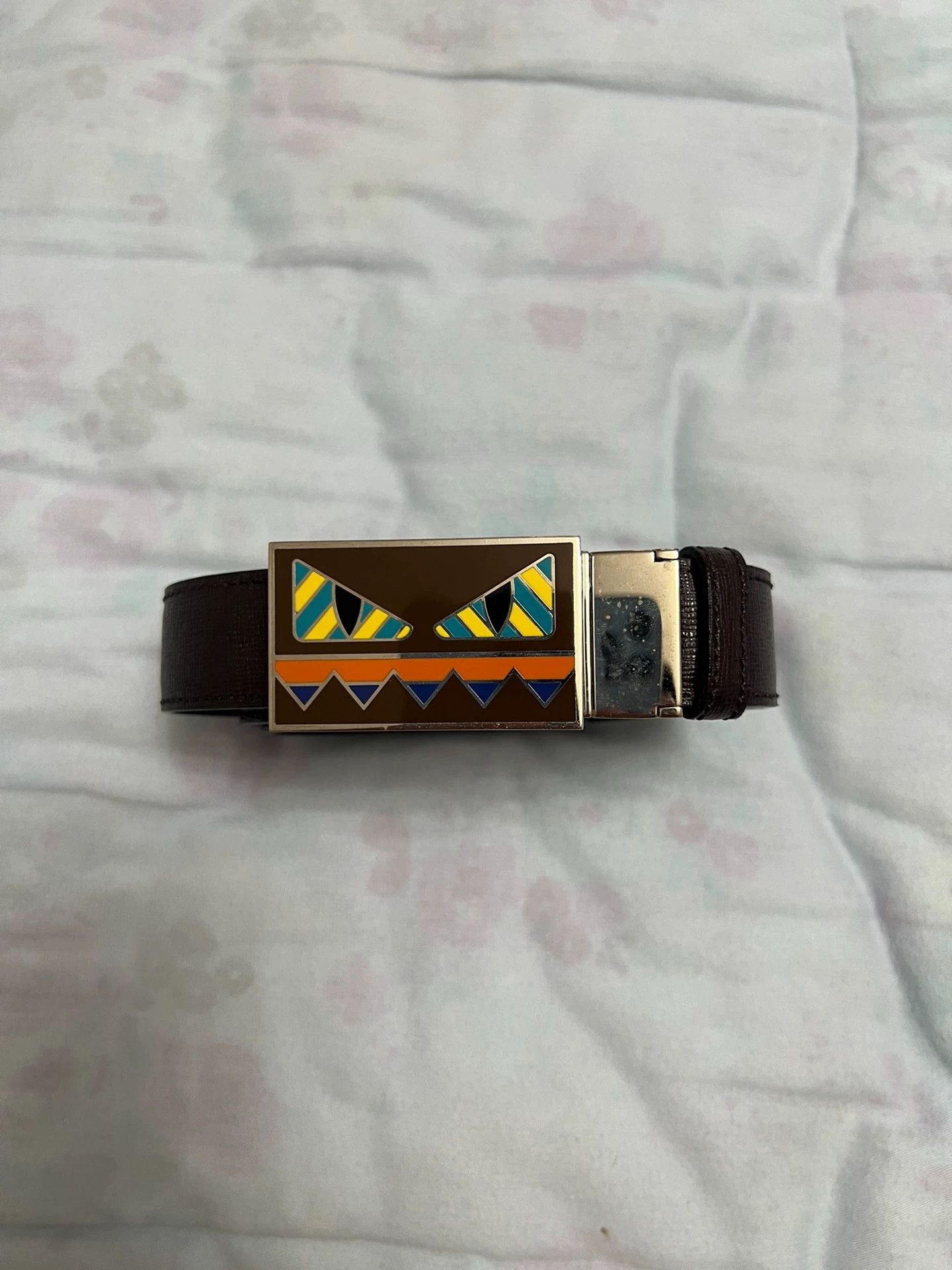 Fendi Fendi Double-Sided Belt Black & Yellow Size 95 Size ONE SIZE - 1 Thumbnail