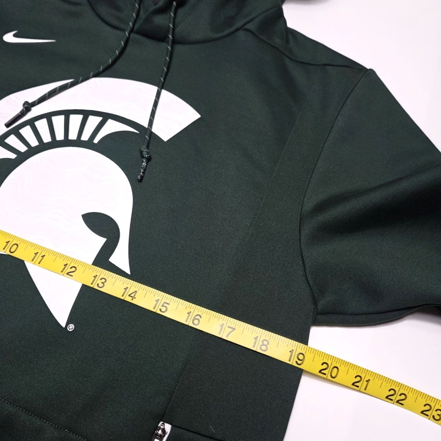 Nike VINTAGE Nike Michigan State Spartans Hoodie Sweatshirt Therma Fit Men XS Green Pullover Hooded Pockets All Seasons University College Sports Mens XS Size US XS / EU 42 / 0 - 4 Thumbnail