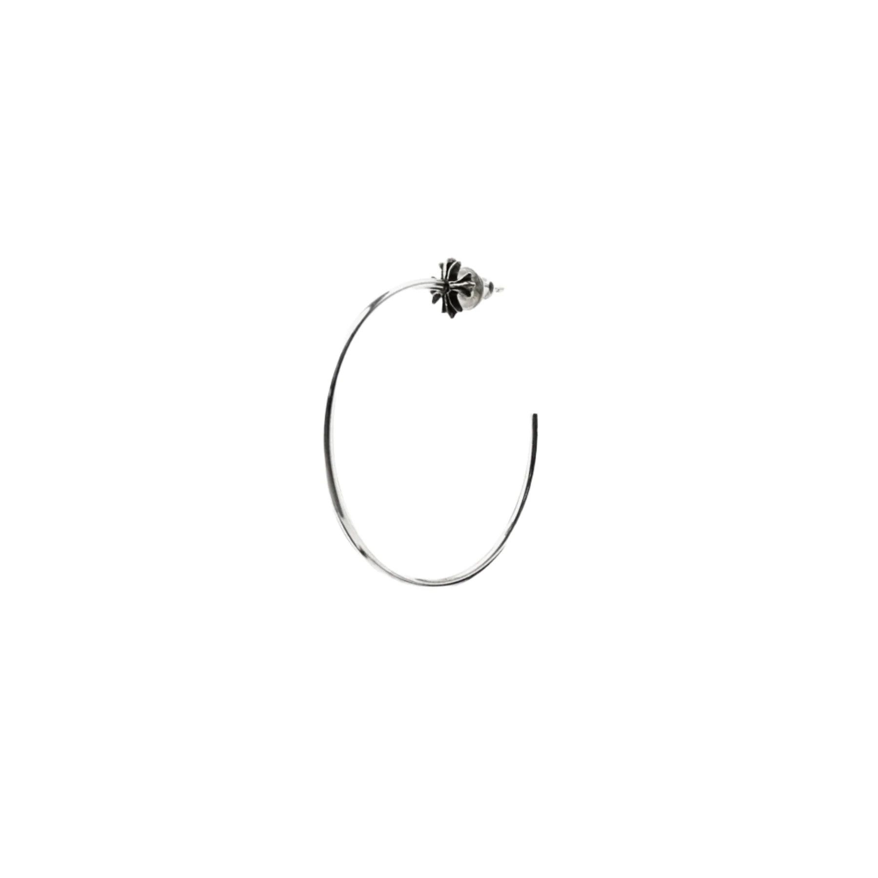 Chrome Hearts Chrome Hearts Silver Cross Earring Hoop Size ONE SIZE - 2 Thumbnail