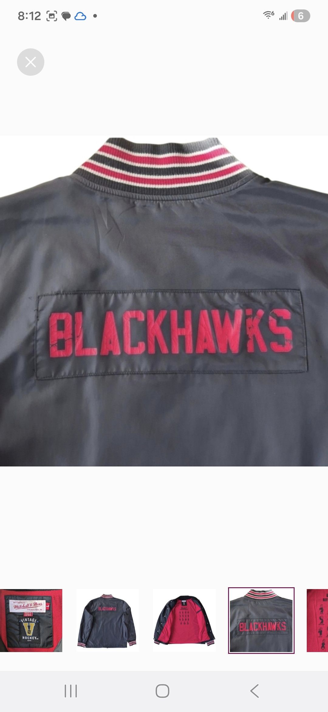 Mitchell & Ness Chicago Blackhawks Mitchell & Ness Vintage Jacket Size US L / EU 52-54 / 3 - 4 Thumbnail