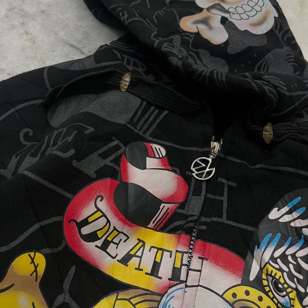 Christian Audigier × Ed Hardy Y2k Christian Audigeri 'Death Or Glory ' Zipper Jacket Size US M / EU 48-50 / 2 - 5 Thumbnail