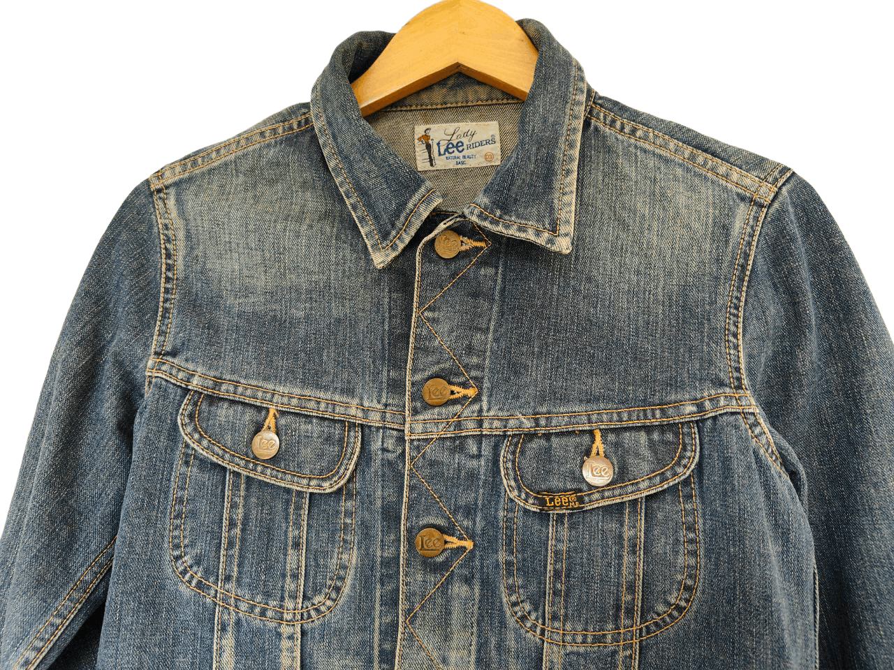 Japanese Brand Lee Riders Denim Jacket Size XS / US 0-2 / IT 36-38 - 3 Thumbnail