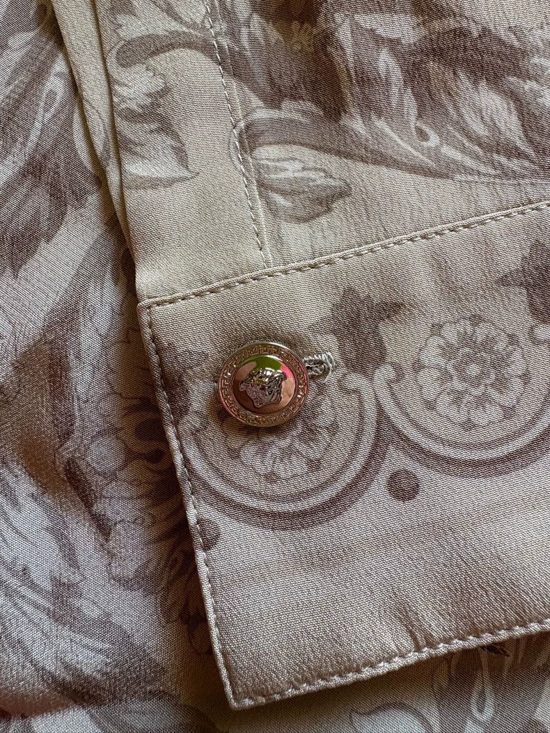 Versace Versace Mulberry silk shirt Size XL / US 12-14 / IT 48-50 - 4 Thumbnail