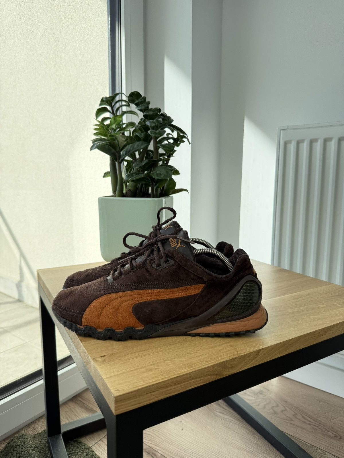 Puma Puma Ouninpihja vintage avant garde brown sneakers shoes 90s Size US 10.5 / EU 43-44 - 1 Thumbnail
