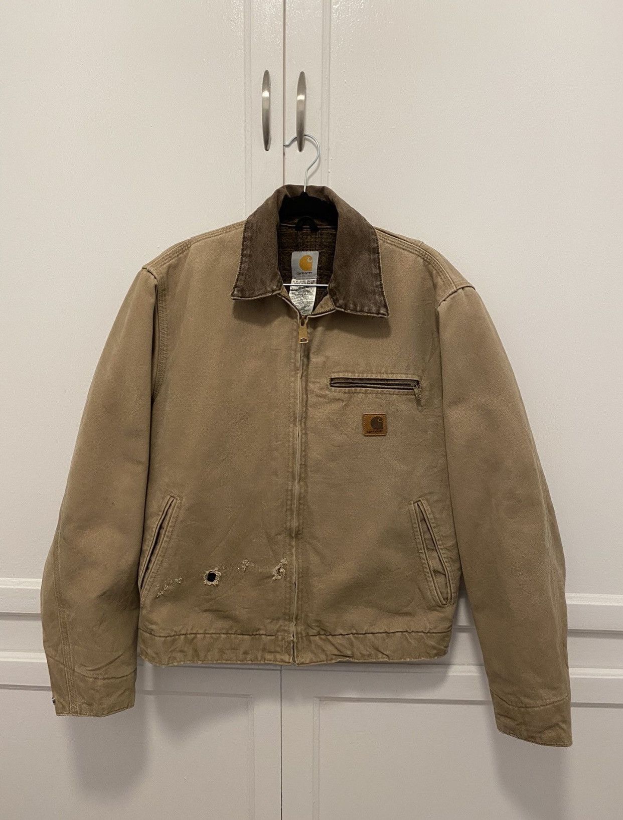 image of Vintage Carhartt Jacket in Brown, Men's (Size Small)