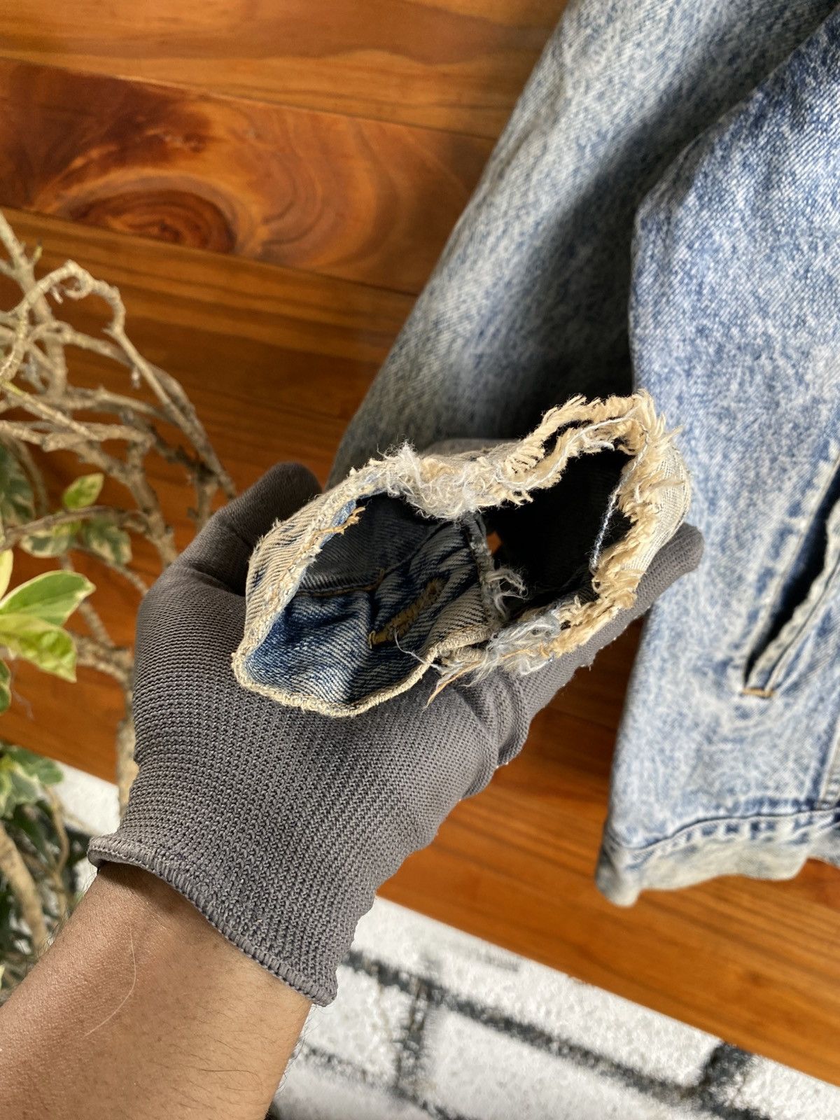 Vintage Vintage Bobson American Basic Acid Wash Denim Jacket 80s–90s Size US XL / EU 56 / 4 - 12 Thumbnail