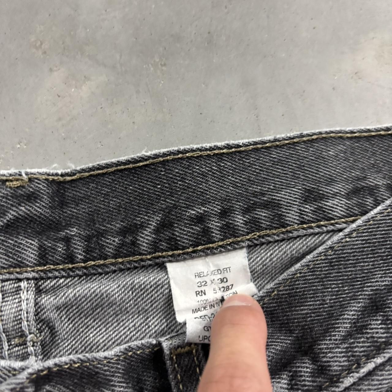 Vintage Crazy Vintage Y2K/2000s Grunge Faded Black Streetwear Denim Jeans! 32x30 Size US 32 / EU 48 - 7 Thumbnail