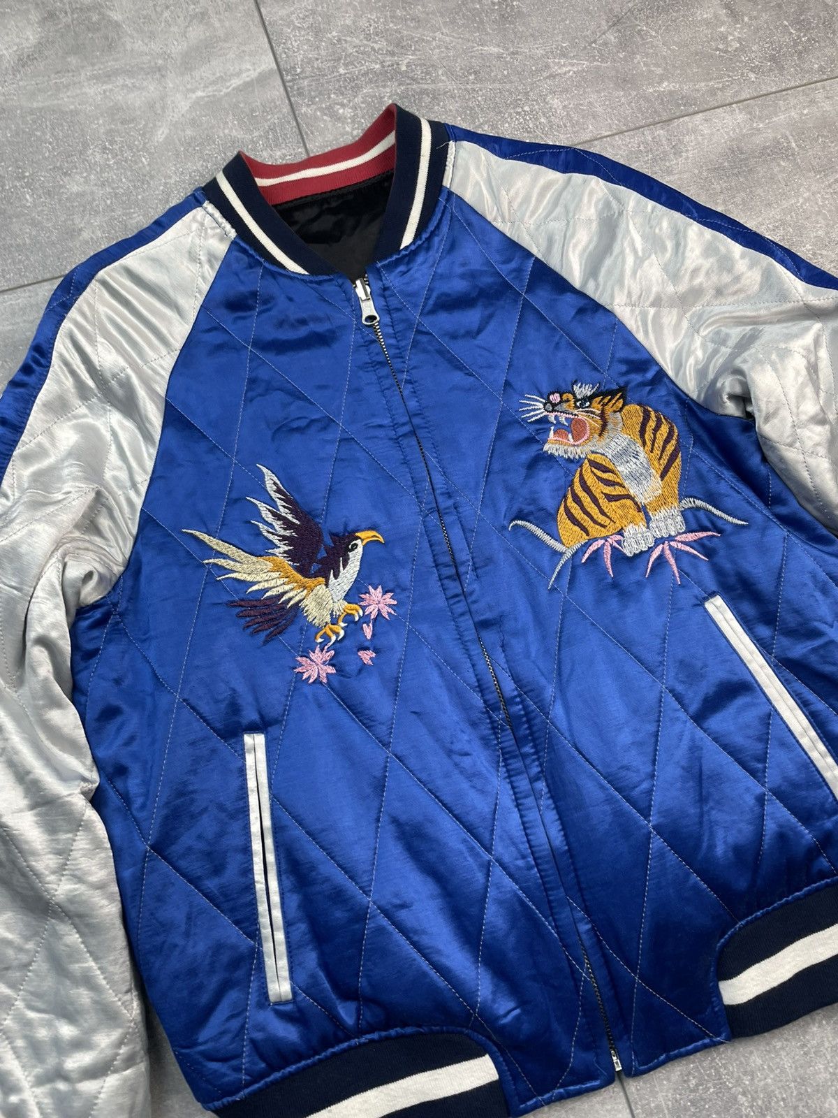Japanese Brand Vintage Sukajan Souvenir Jacket Eagle Dragon Bomber Size M / US 6-8 / IT 42-44 - 5 Thumbnail